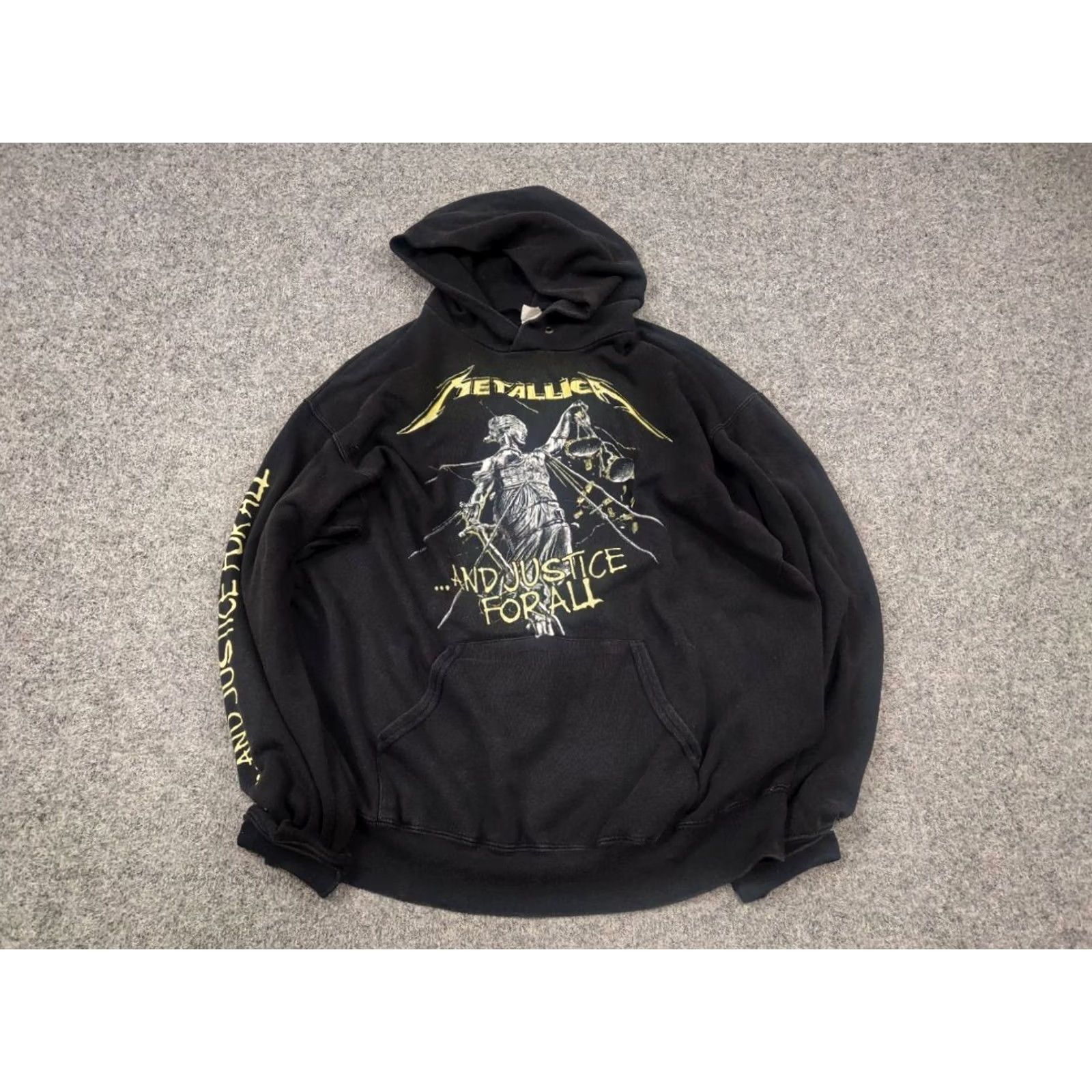 Vintage VINTAGE Metalicca and Justice for All Black Logo Rare Hoodie Rock 90's Shirt Size US L / EU 52-54 / 3 - 3 Thumbnail
