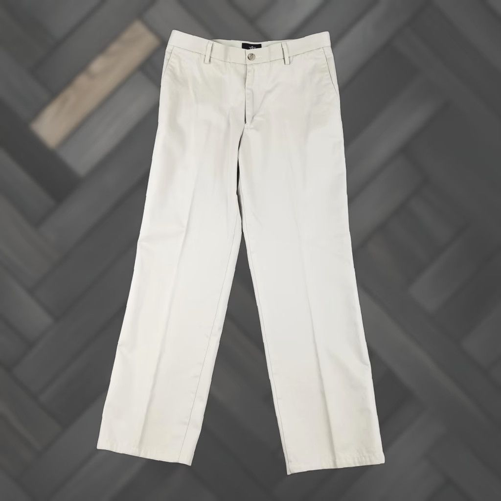 Dockers Pants Mens 33x32 Beige Chino Straight Fit Casual Cotton