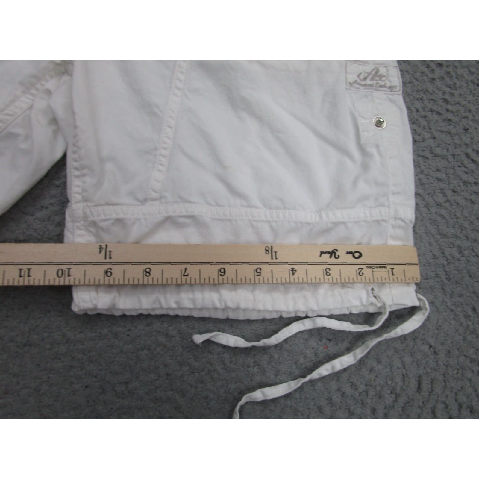 Armani Exchange VINTAGE Armani Exchange Shorts Womens 2 Surplus Army Utility Twill Cargo Drawstring Size 26" / US 2 / IT 38 - 4 Thumbnail