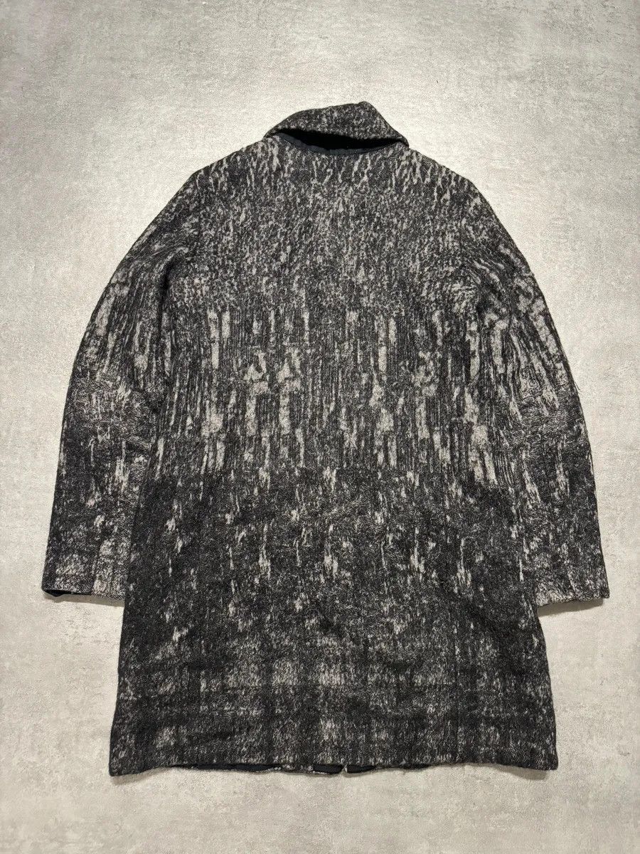 Diesel Diesel Black Gold Grey Blurred Wool Long Buttoned Coat Size US XS / EU 42 / 0 - 4 Thumbnail
