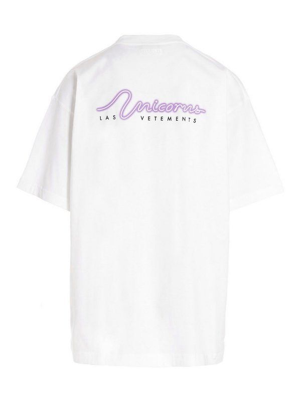 Vetements o1y0924 T-Shirt in White Size US M / EU 48-50 / 2 - 2 Thumbnail