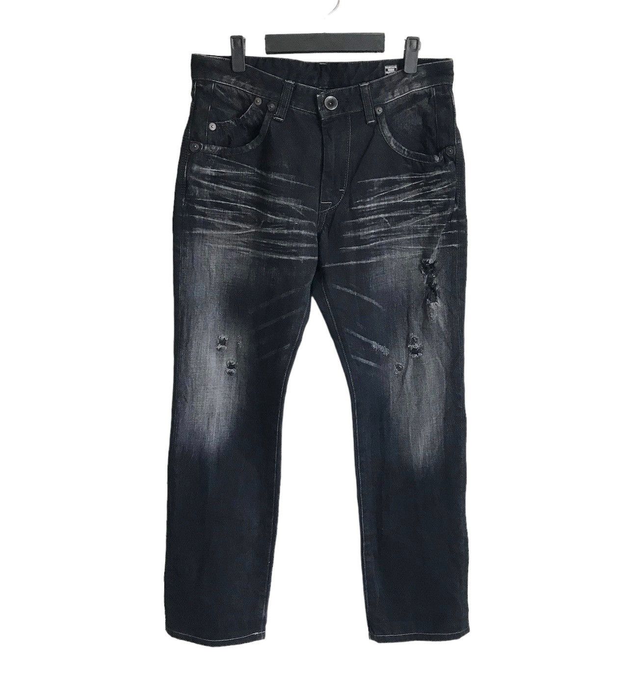 image of 20471120 x Beauty Beast Bartack Distressed Denim Jeans, Men's (Size 32)