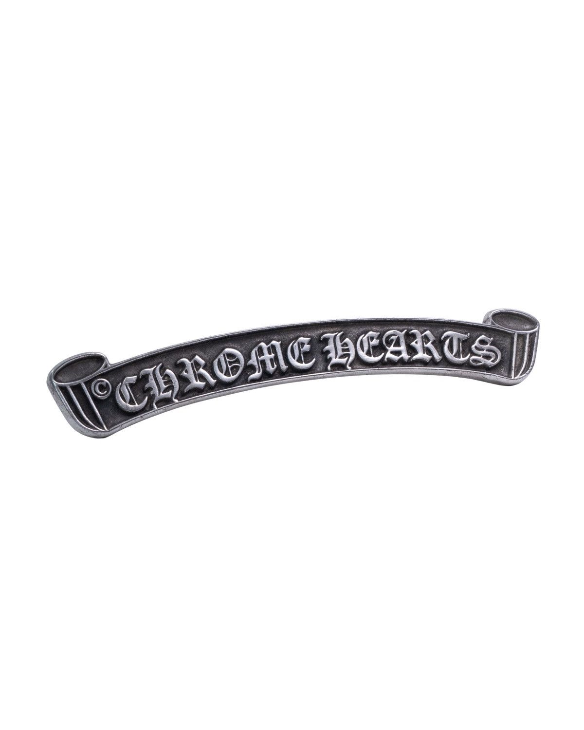 Chrome Hearts *VERY RARE* Chrome Hearts Silver Scroll Plaque Display Size ONE SIZE - 1 Thumbnail