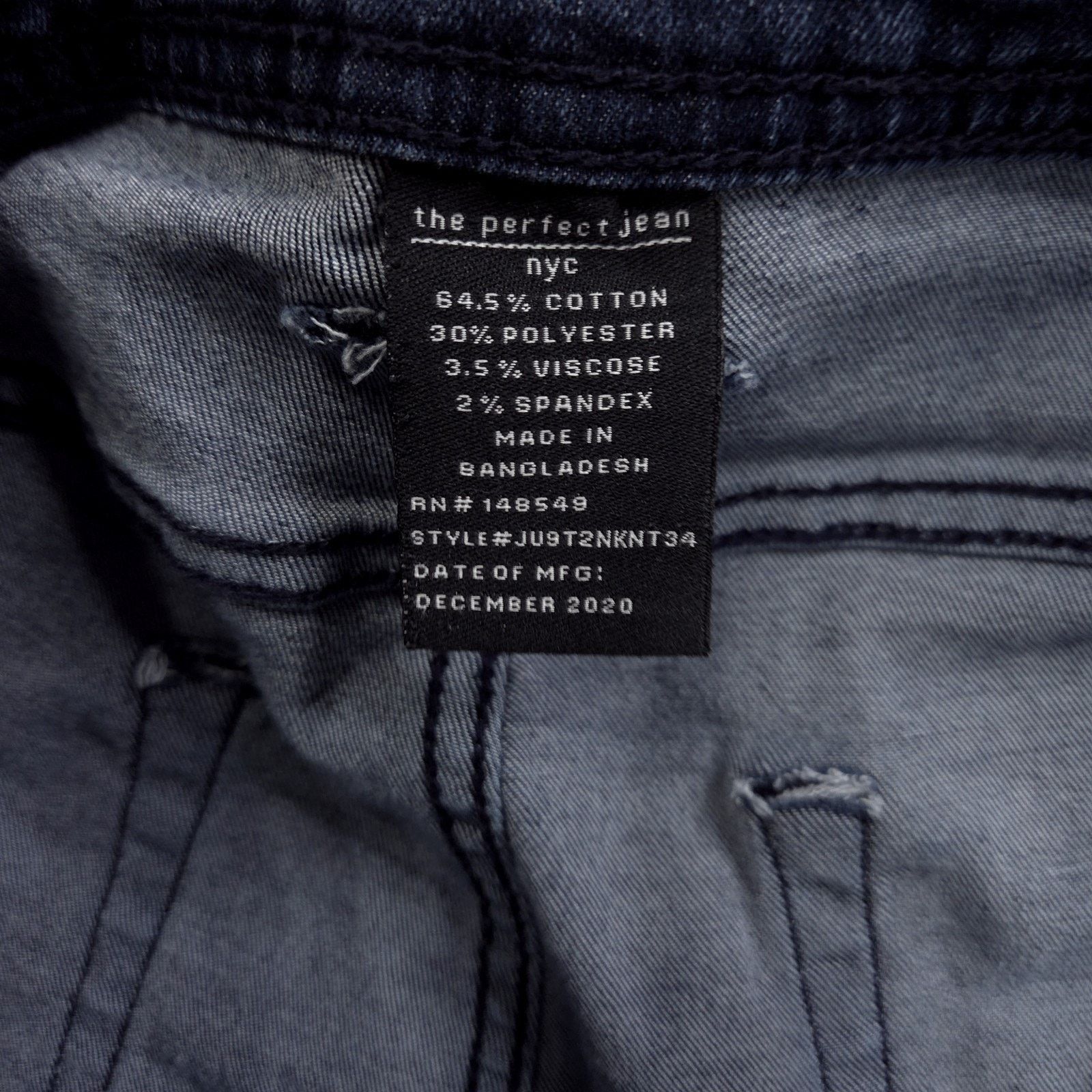 Other The Perfect Jean NYC Jeans Mens Size 34x33 Blue Skinny Fit Size US 34 / EU 50 - 6 Thumbnail