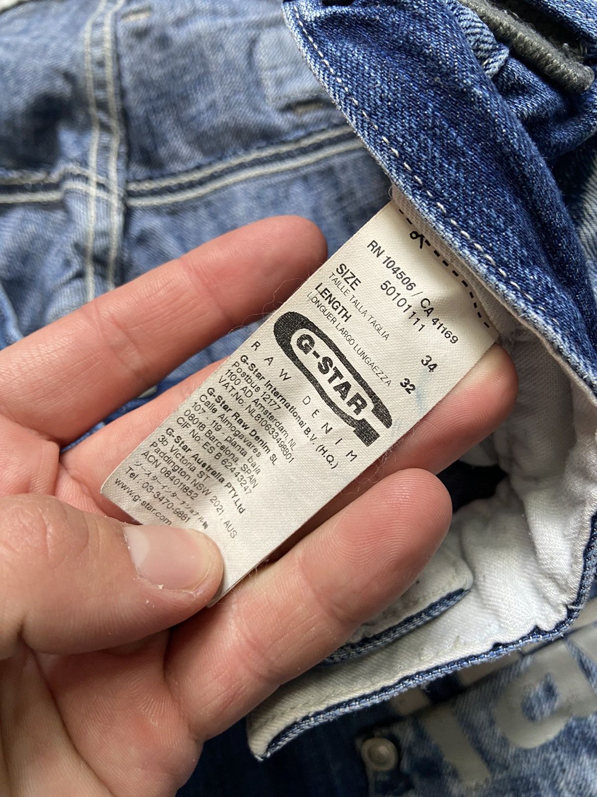 G-Star Vintage G-Star Raw Cargo Jeans Back cinch double knees Size US 34 / EU 50 - 8 Thumbnail