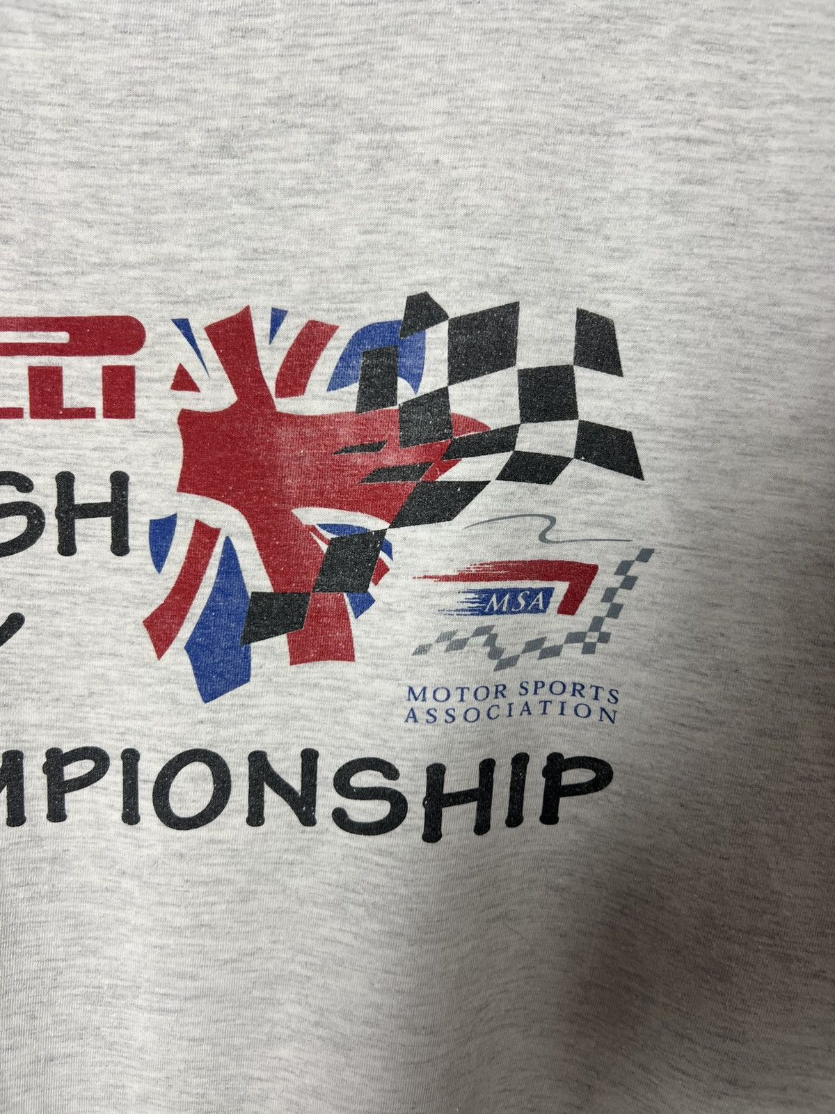 Pirelli Vintage 90s Pirelli British Rally Championship MSA Tee Size US L / EU 52-54 / 3 - 5 Thumbnail