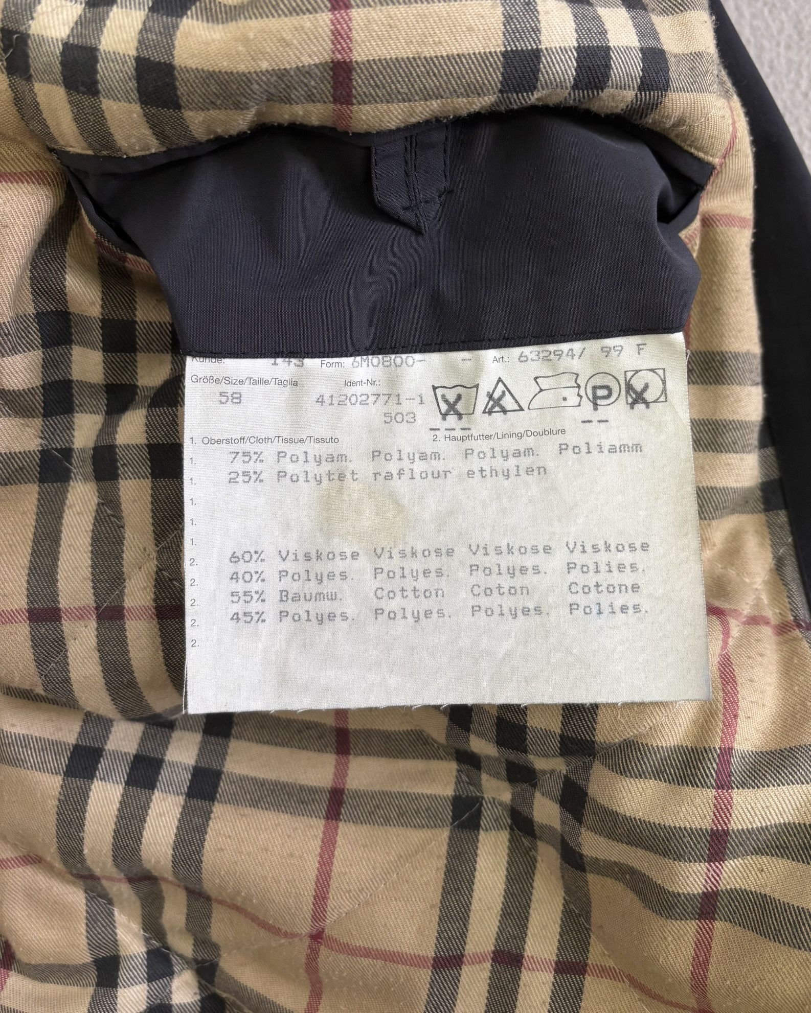 Burberry Burberry vintage black coat size XXL Size US XXL / EU 58 / 5 - 20 Thumbnail