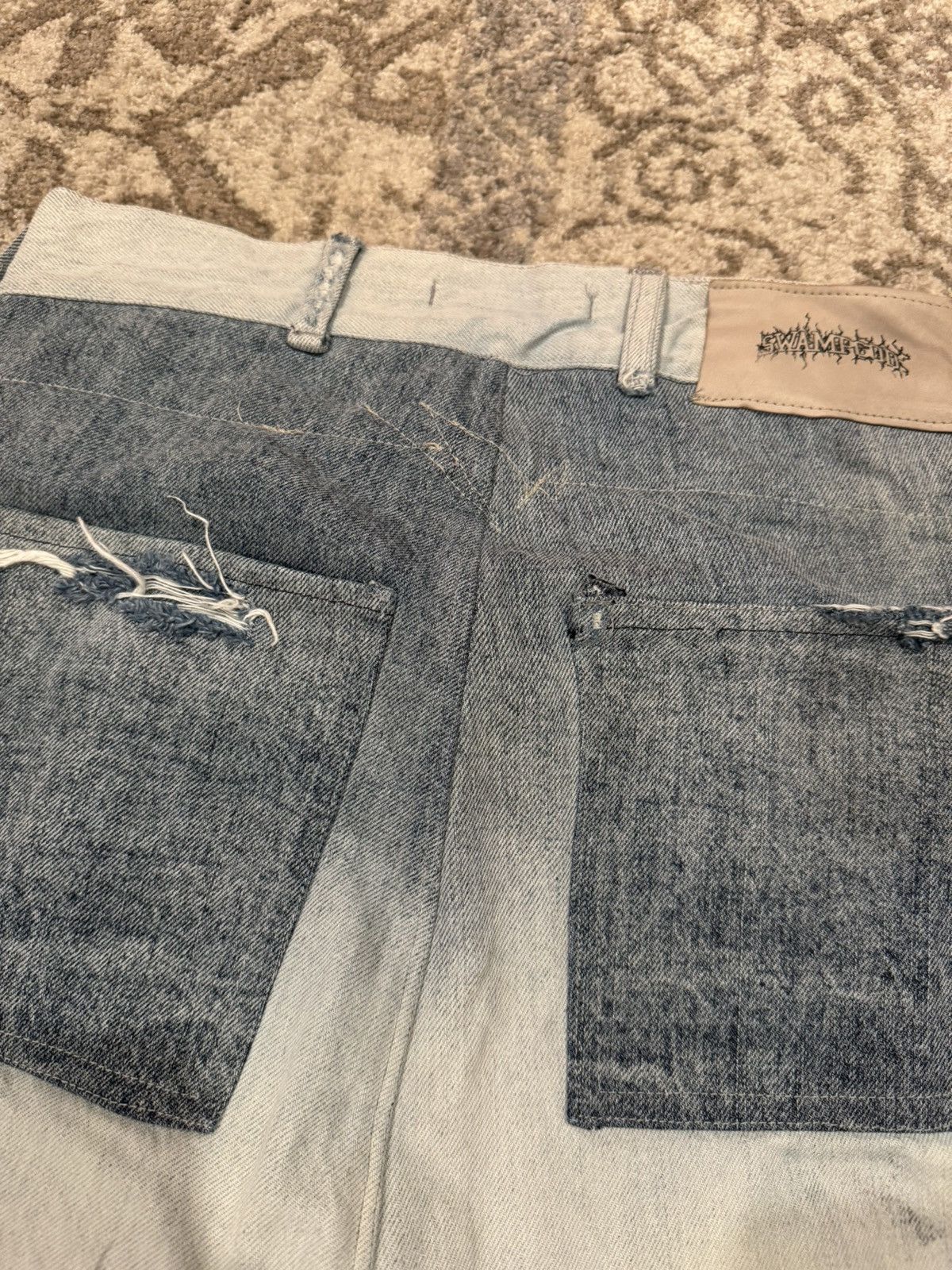 Rick Owens Swampgod 1/1 Repurposed Rick Owens Denim Sample Size US 31 - 12 Thumbnail