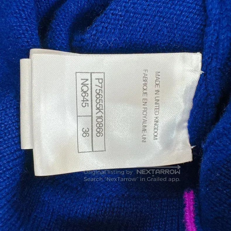 Chanel Chanel 23B blue and purple round-neck cardigan coat Size XS / US 0-2 / IT 36-38 - 5 Thumbnail