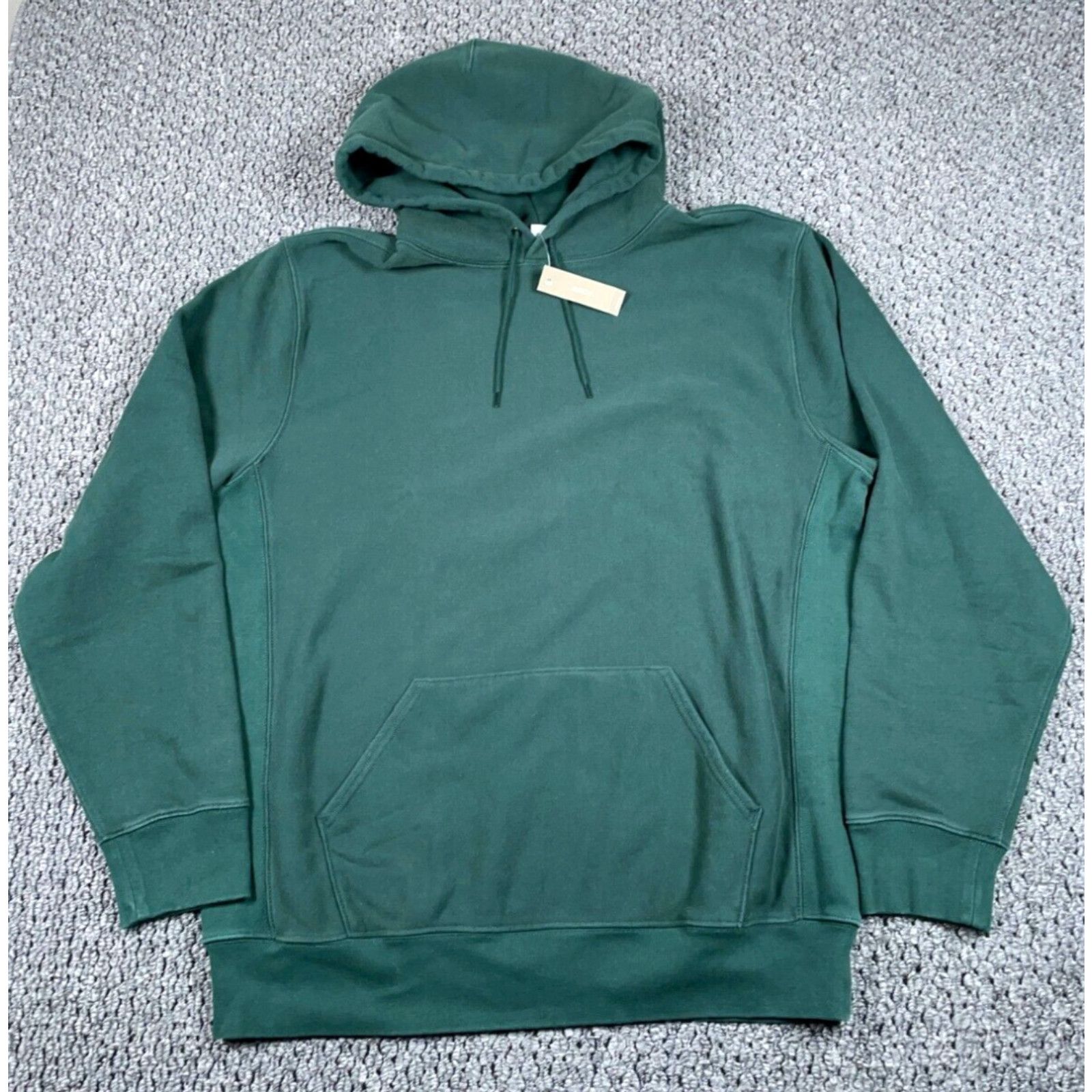 image of J Crew Unworn J.crew Sportswear 14 Oz. Hoodie Adult 2Xl Tall Dark Green Sweatshirt in White, Men's