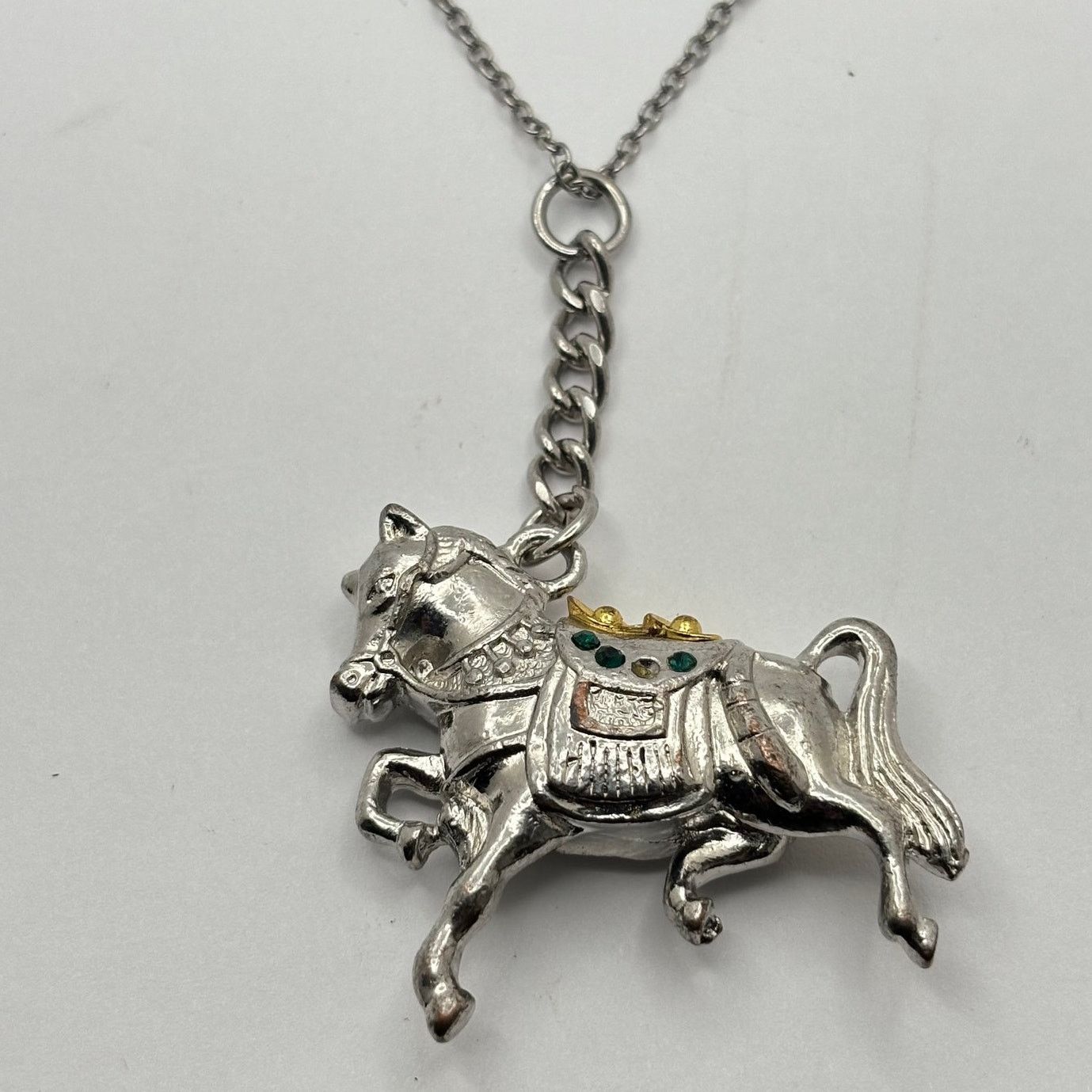 Other Silver & Gold Horse Necklace Size ONE SIZE - 3 Thumbnail