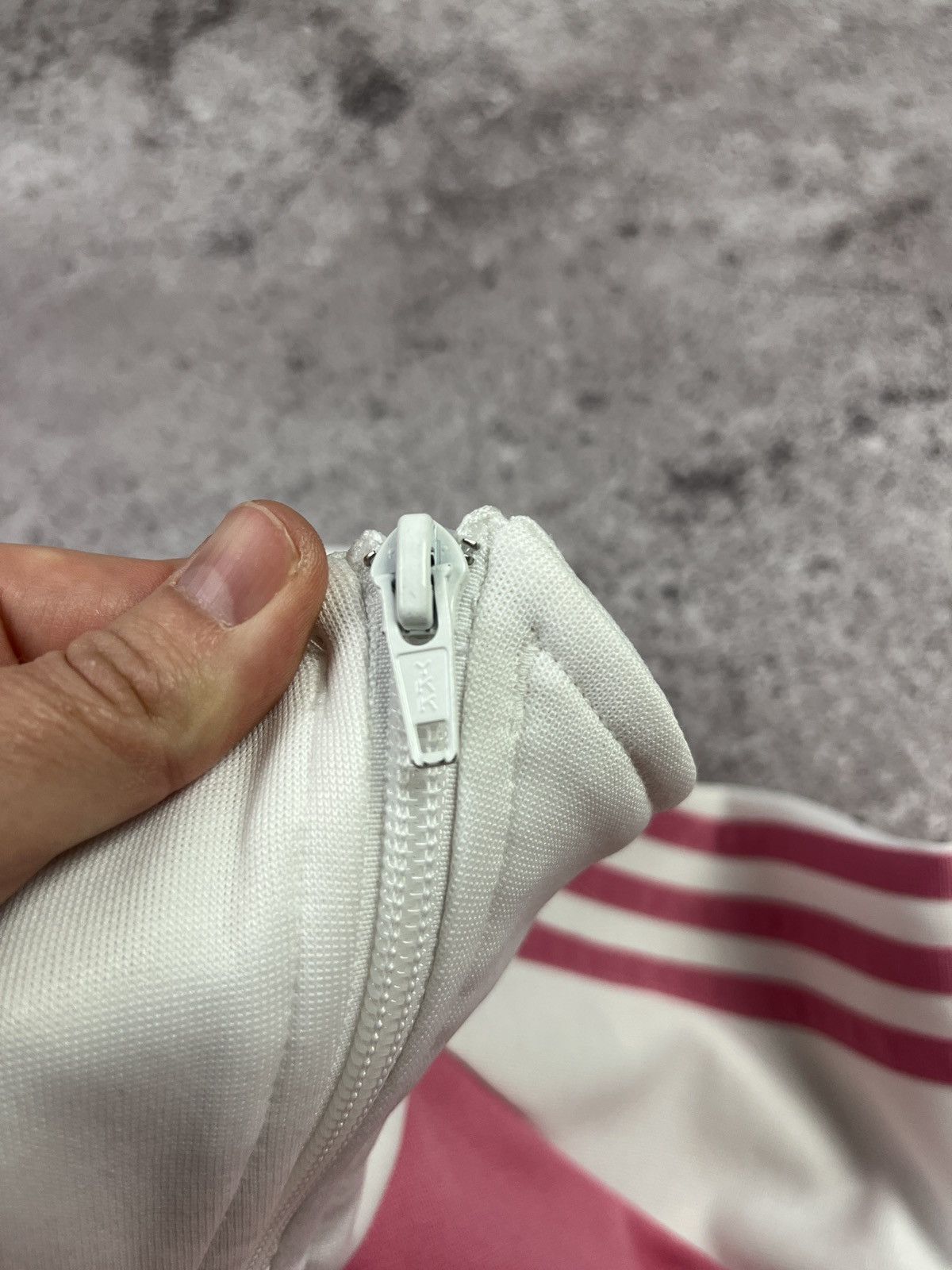 Adidas Adidas Originals Pink White Track Jacket 3 Stripes Y2K ZipUp Size M / US 6-8 / IT 42-44 - 4 Thumbnail