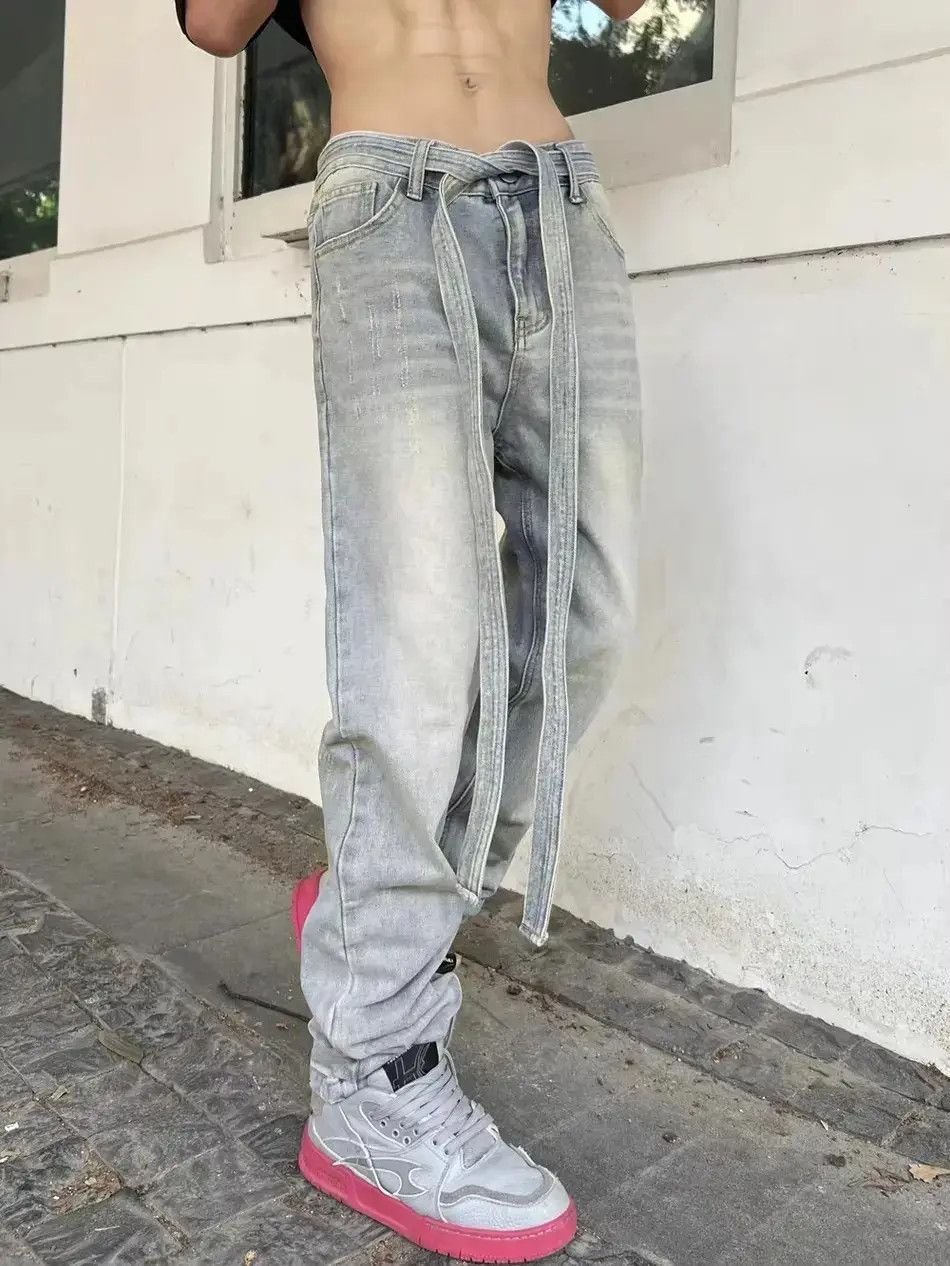 Japanese Brand Leisure high street slim fit jeans Size US 30 / EU 46 - 6 Thumbnail