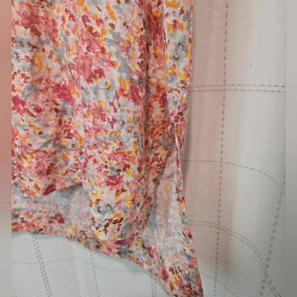 Designer Black Tape Floral Button Down Size S / US 4 / IT 40 - 3 Thumbnail