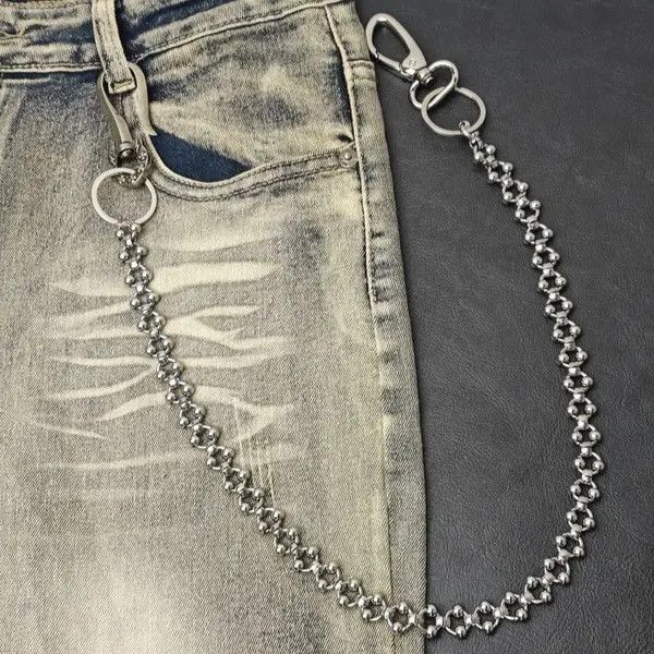 VIBE Punk Waist Pants Chain Wallet Chain Keychain Size ONE SIZE - 3 Thumbnail