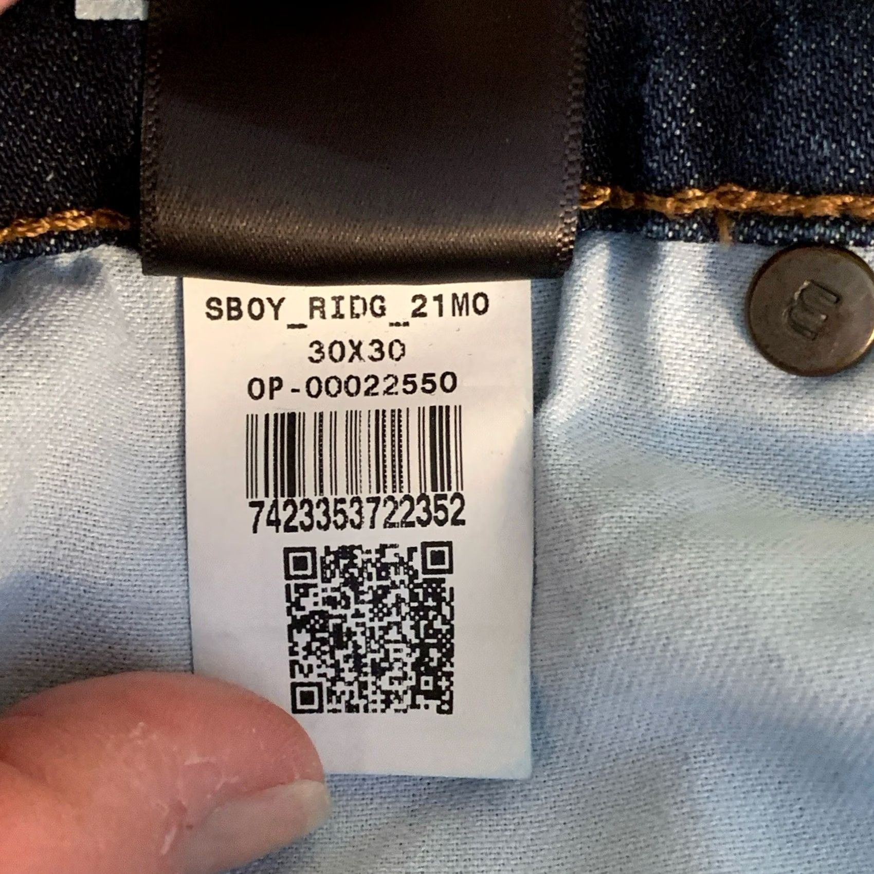Mott & Bow Mott & Bow Jeans Womens 30 Blue Boyfriend Denim Dark Wash Preppy Minimalist Size 30" / US 8 / IT 44 - 5 Thumbnail