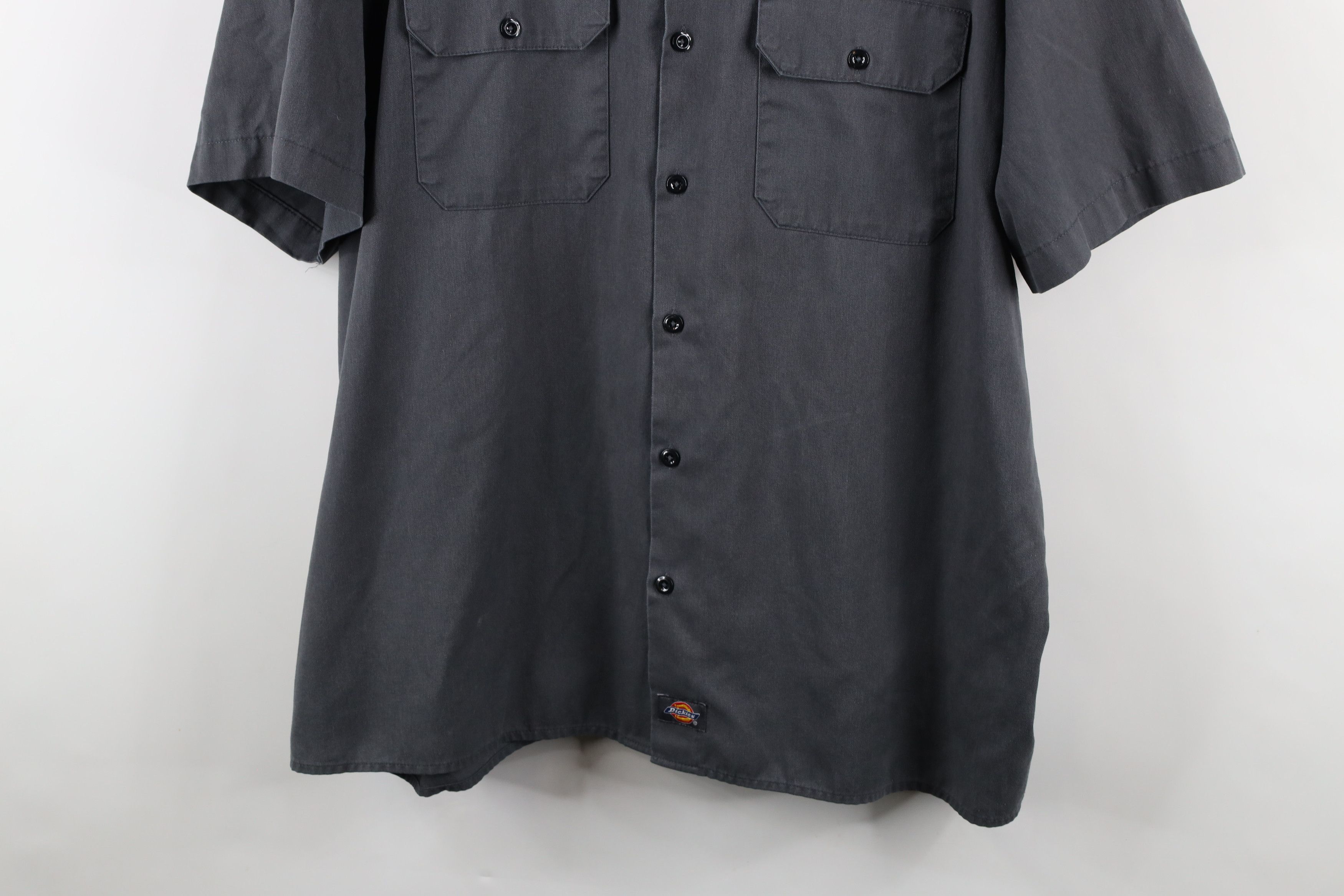 Dickies × Vintage Vintage Dickies Out Workwear Mechanic Button Shirt Gray Size US XXL / EU 58 / 5 - 3 Thumbnail