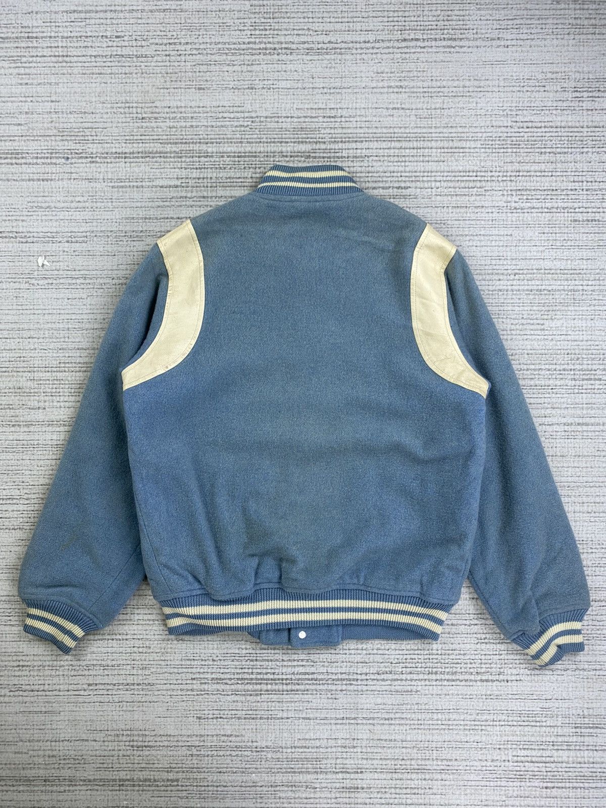 Vintage Vintage Campus Big Logo S Wool Varsity Jacket Size US M / EU 48-50 / 2 - 2 Thumbnail