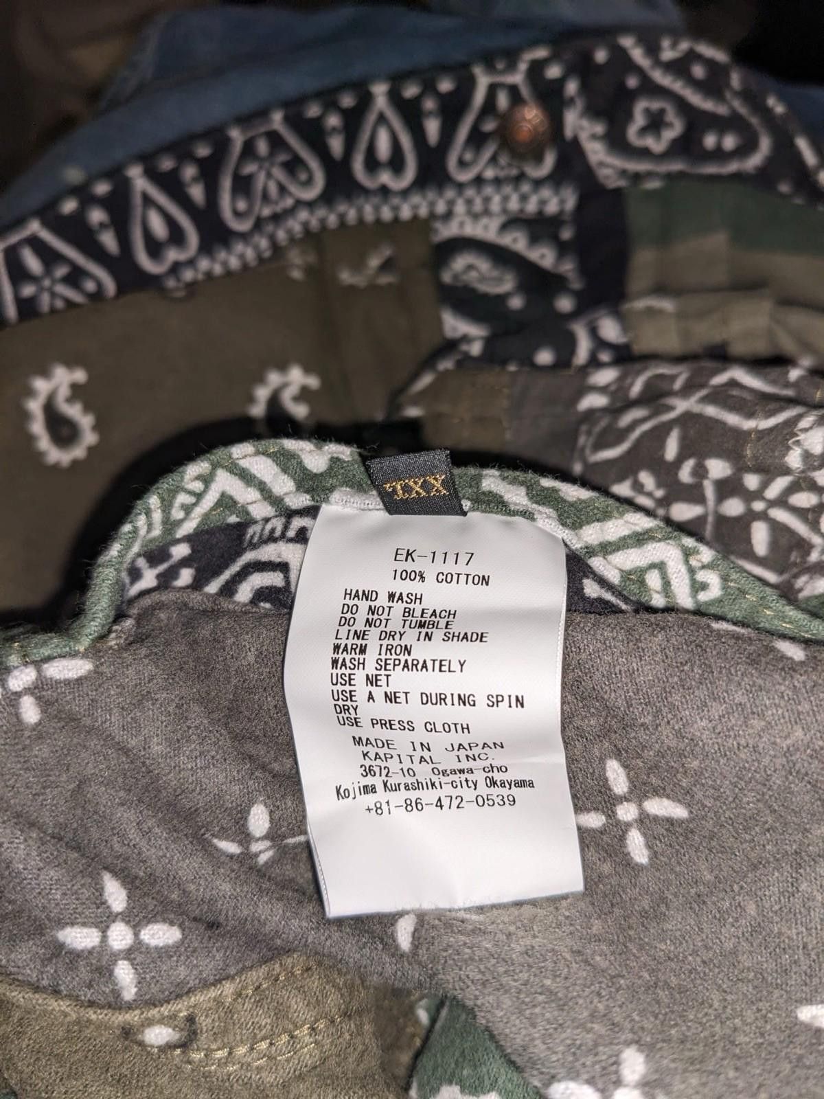 Kapital Kapital Flannel Reversible Bandana 1st Jacket Black Size 5 Size US XXL / EU 58 / 5 - 9 Thumbnail