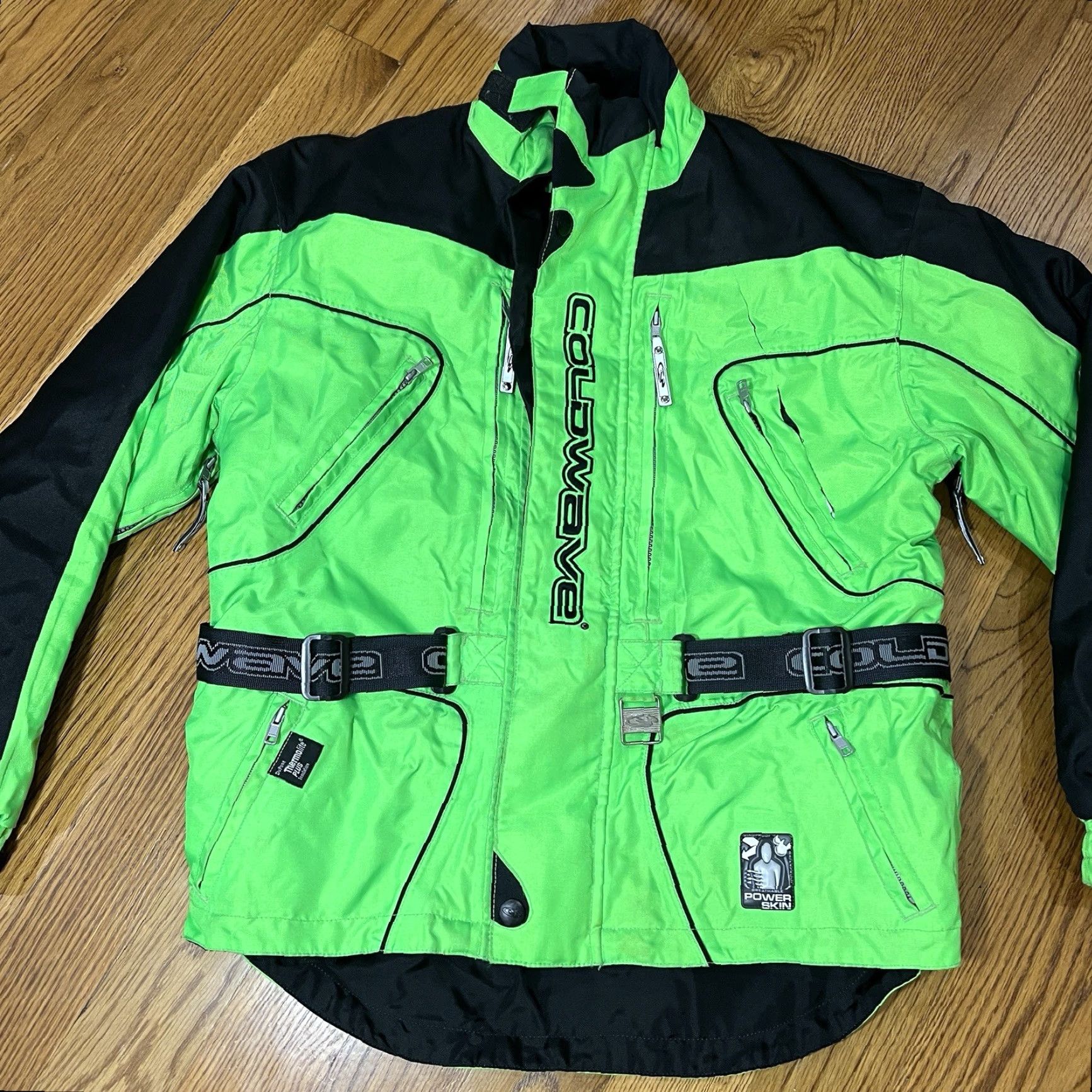 Vintage Coldwave Snowmobile Jacket Mens Size Small Green Powerskin Thermolite Plus Lined Size US S / EU 44-46 / 1 - 2 Thumbnail