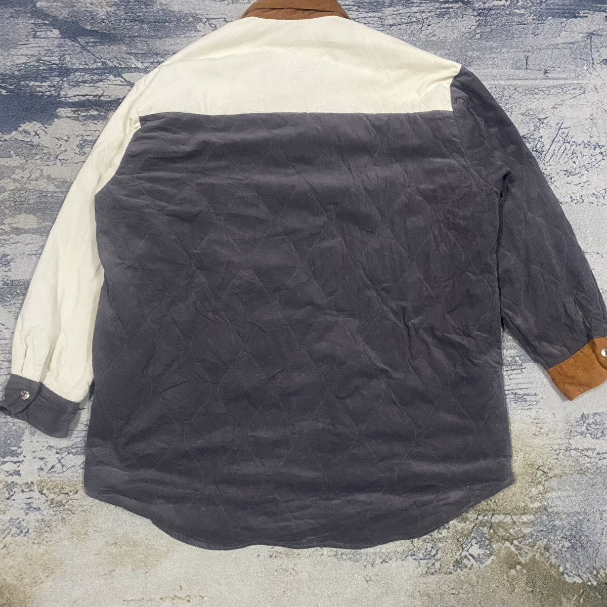 GU × Japanese Brand × Kappa Kappa X GU Multi Colour Corduroy Button Up Flannel Jacket Size US XXL / EU 58 / 5 - 12 Thumbnail