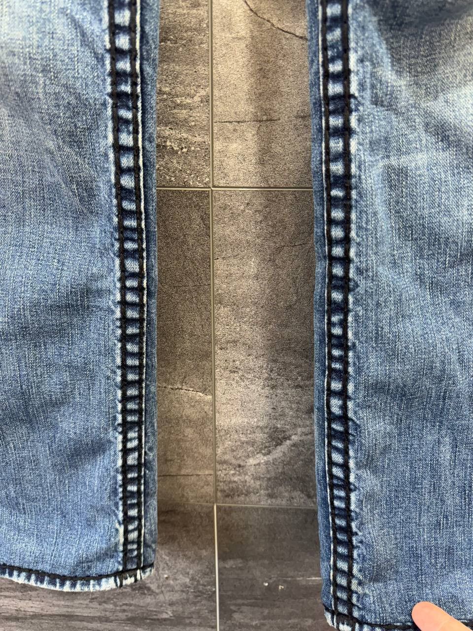 True Religion True Religion Vintage Blue Jeans Denim Black Stitching Size US 34 / EU 50 - 8 Thumbnail