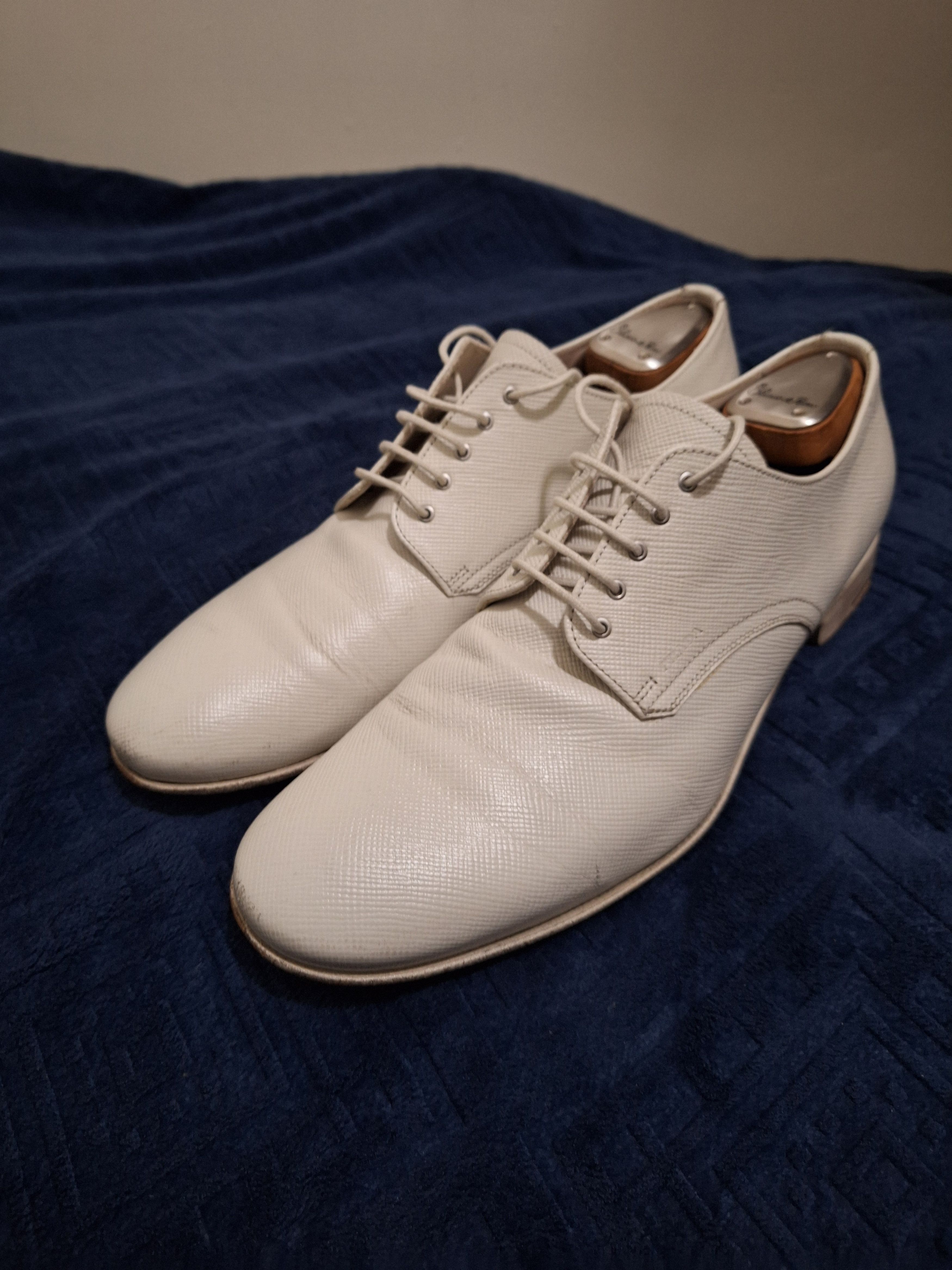Prada Prada ivory derby shoes Size US 10 / EU 43 - 2 Thumbnail