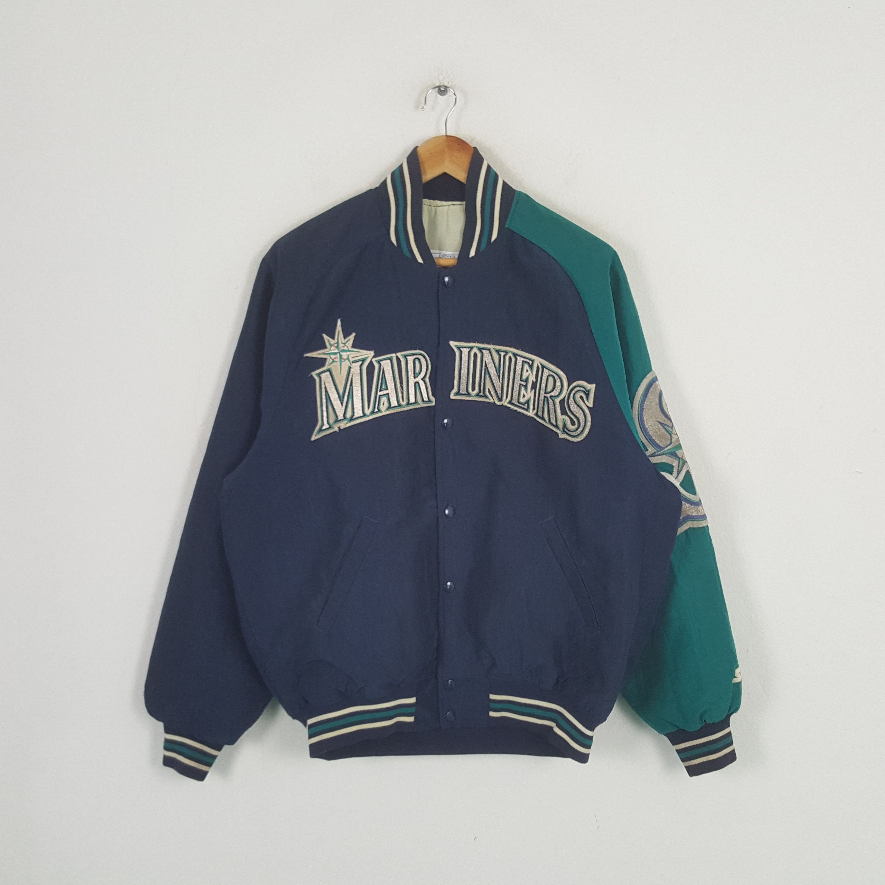 Starter Vintage Mariners American Baseball MLB Jacket C291N22 Size US XL / EU 56 / 4 - 1 Thumbnail