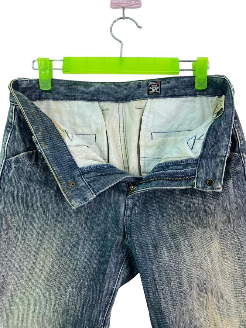 Japanese Brand Vtg 90s BARTACK japan denim stone wash work pant Size US 30 / EU 46 - 4 Thumbnail