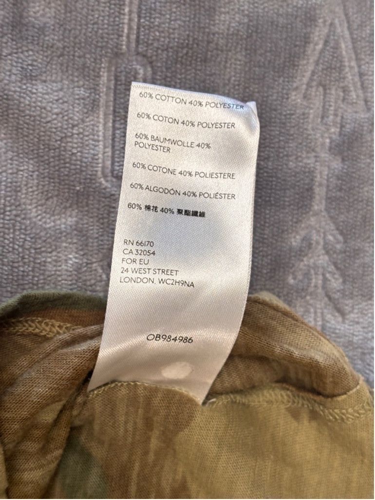 Free People Women's We The Free Camo T-Shirt XS Brown Blue Size XS / US 0-2 / IT 36-38 - 8 Thumbnail
