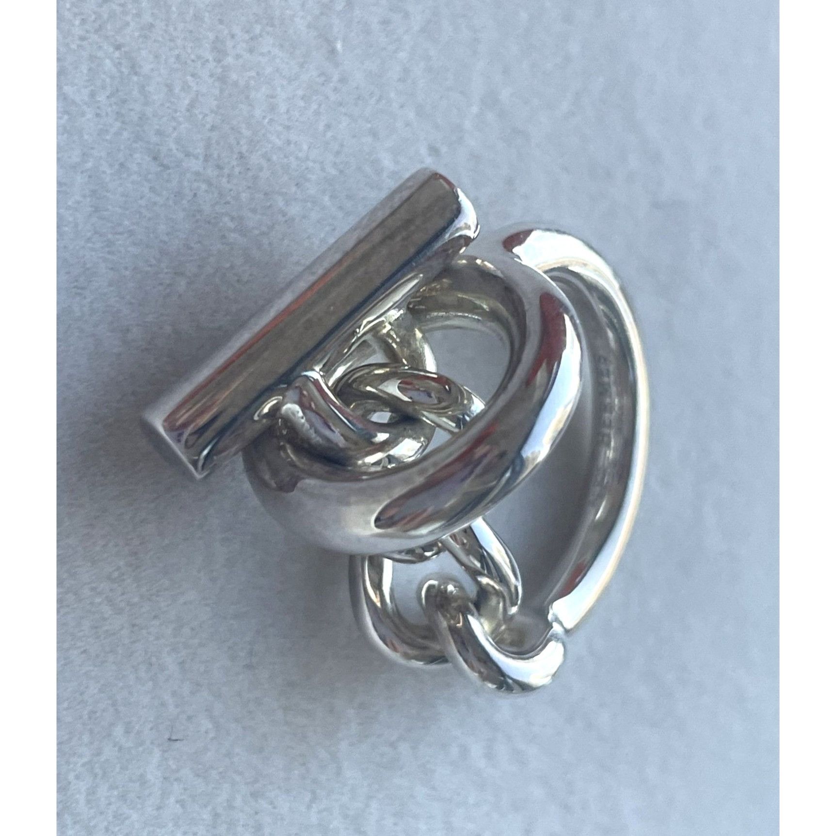 Hermes Hermès Sterling Silver Chaîne DAncre Ring Size 54 AG925 Made Size ONE SIZE - 4 Thumbnail