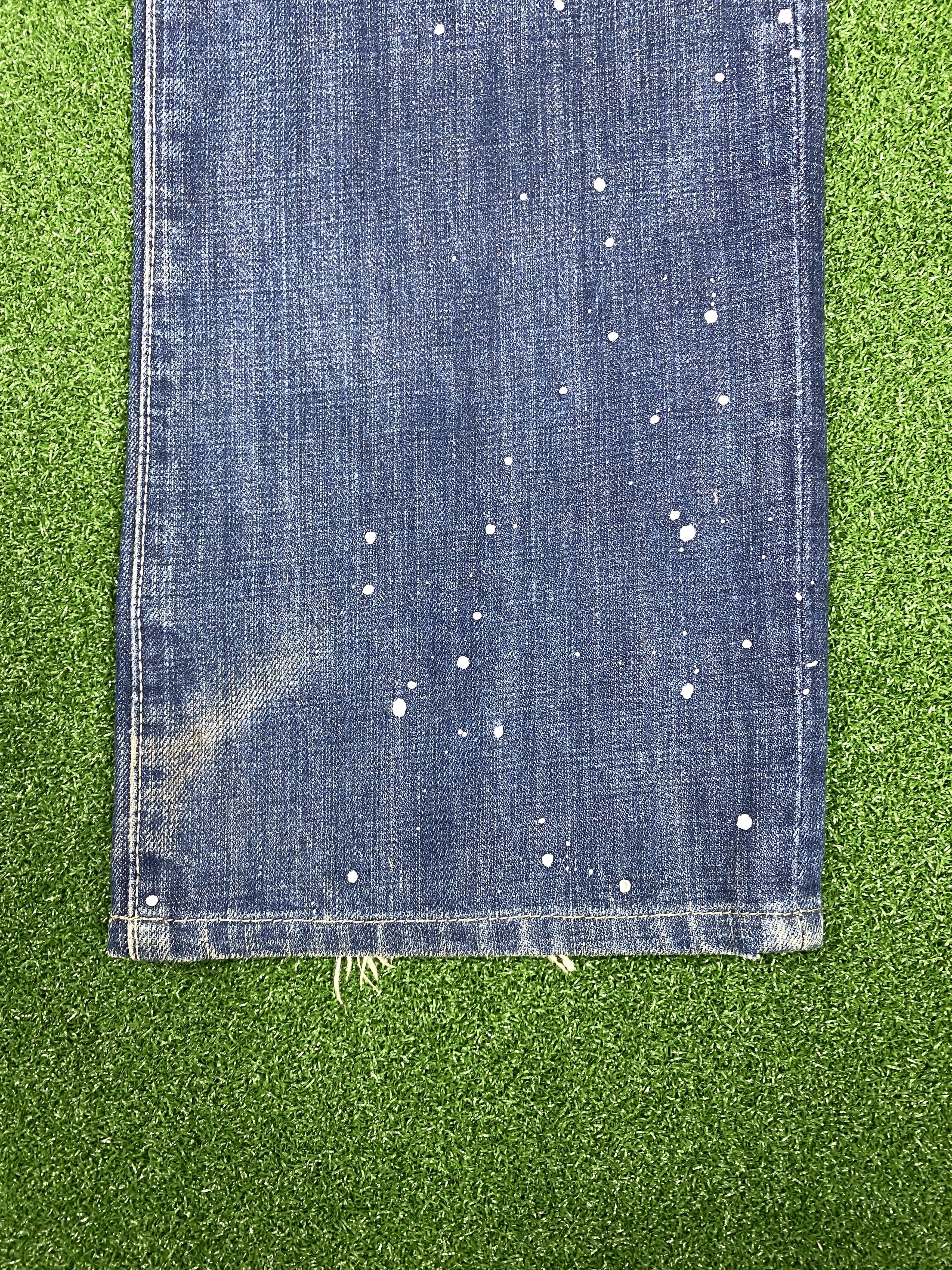 Japanese Brand Vintage Halb Distressed Faded Jeans CP0040 Size US 34 / EU 50 - 6 Thumbnail