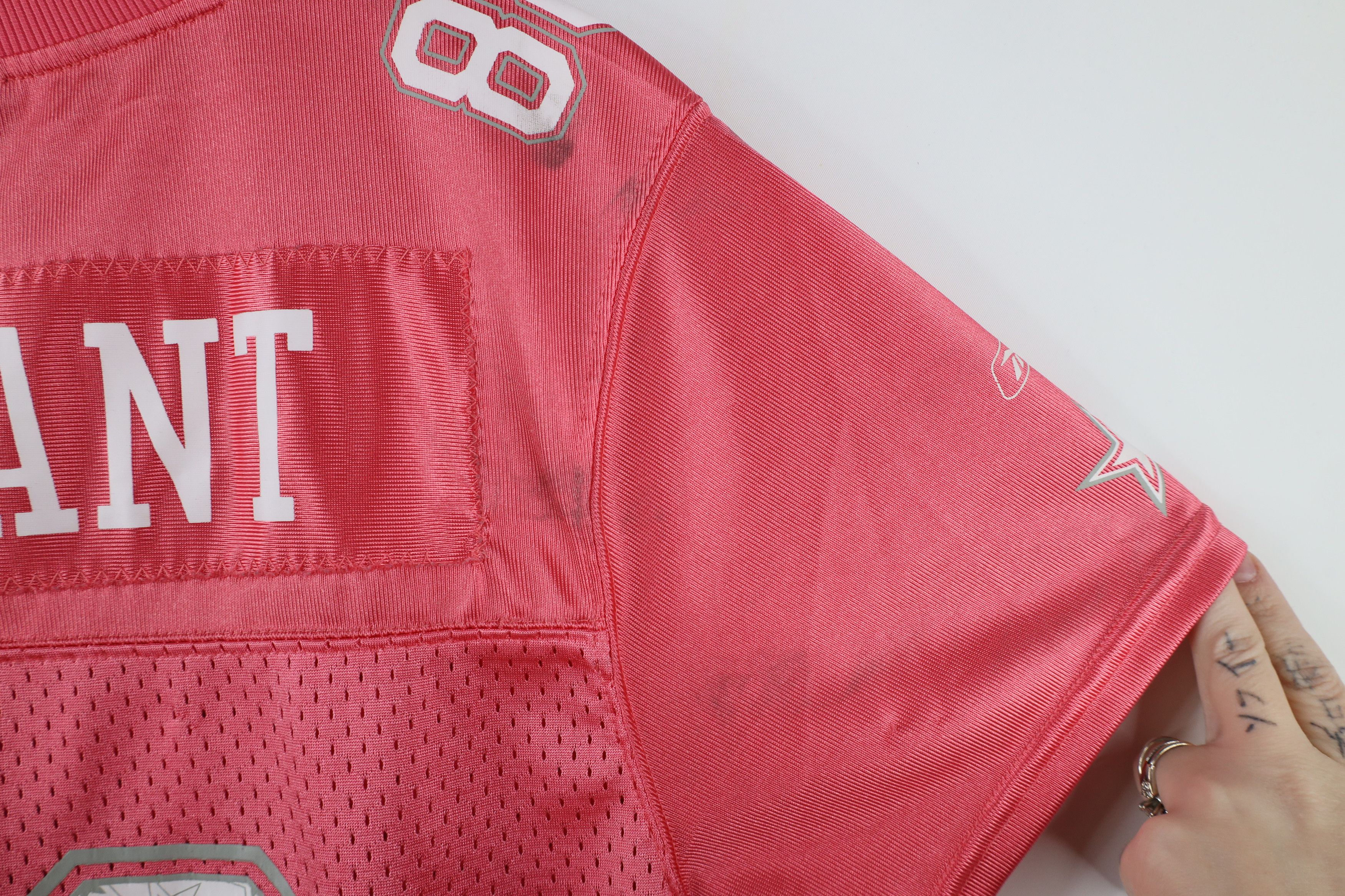 Reebok × Vintage Vintage Reebok Dallas Cowboys Football Jersey Pink #88 Size XXL / US 16-18 / IT 52-54 - 12 Thumbnail