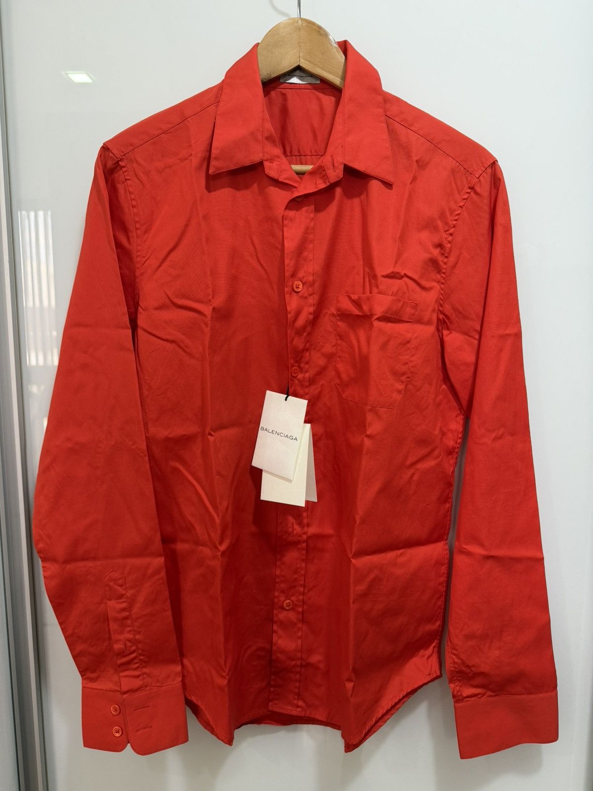 Balenciaga Balenciaga Orange Shirt Size US S / EU 44-46 / 1 - 1 Thumbnail