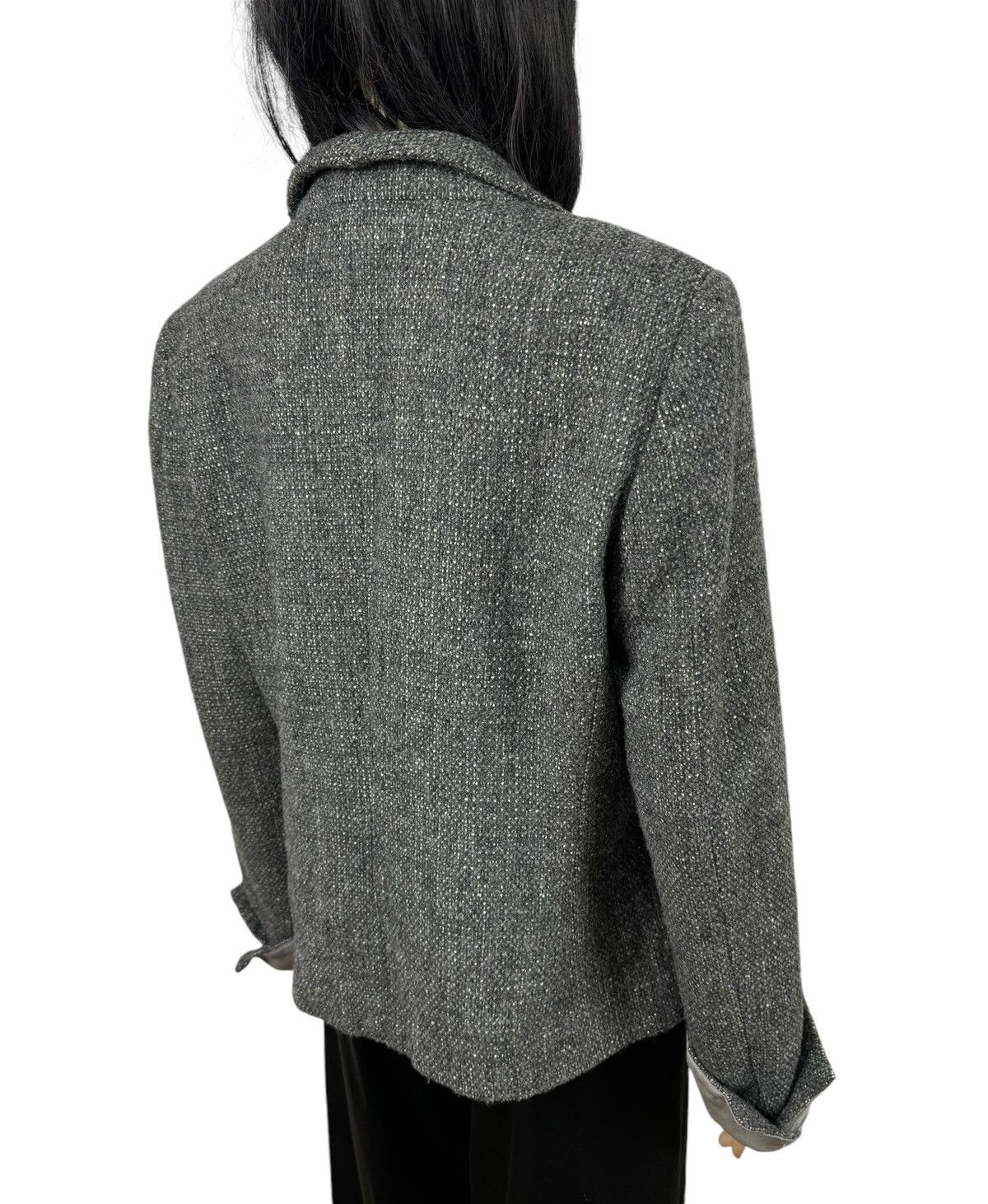 Max Mara Max Mara Lana Wool Tweed Blazer size IT48 US14 Size XL / US 12-14 / IT 48-50 - 7 Thumbnail