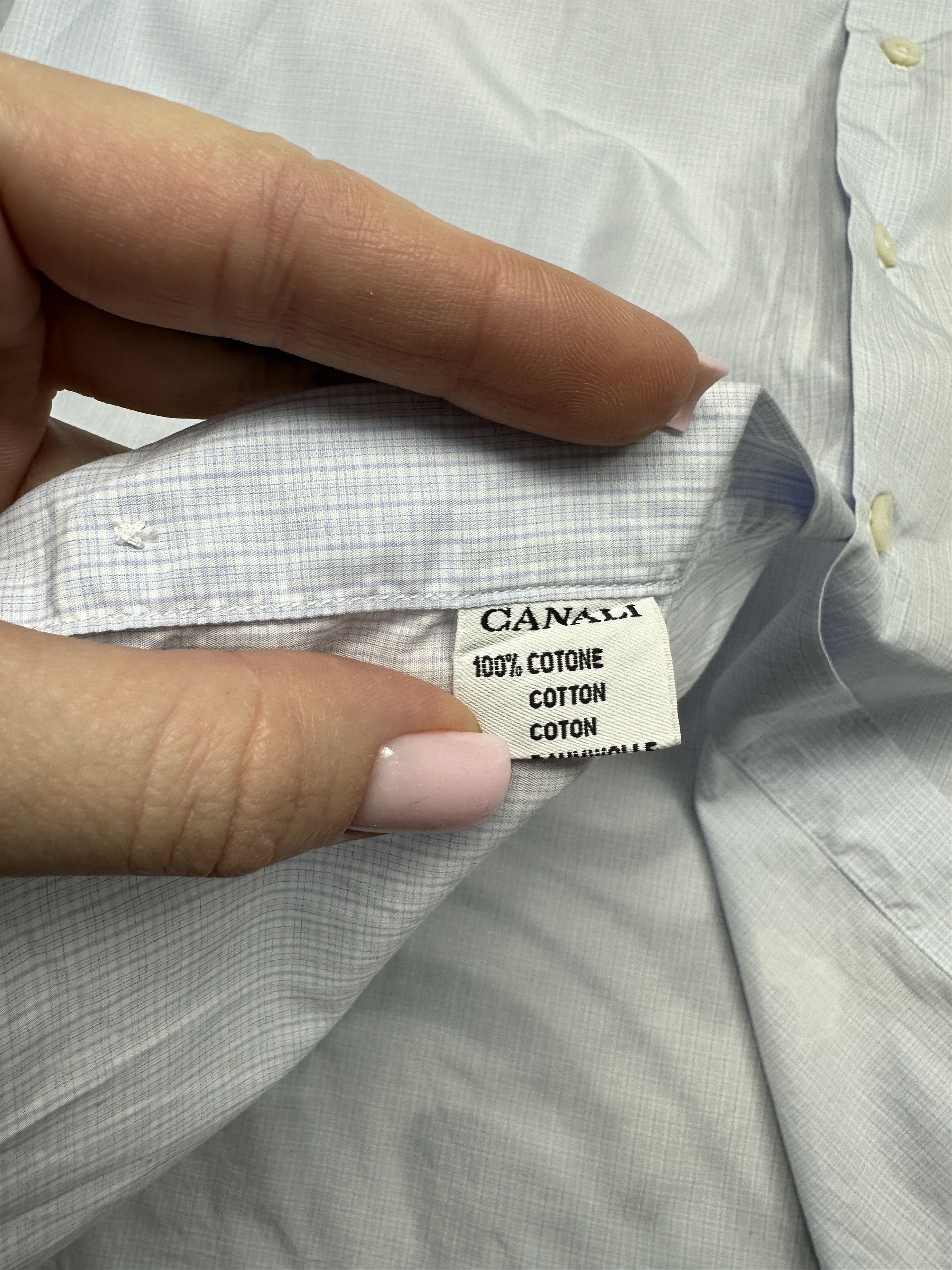 Canali Canali Vintage Mens Long Sleeve Shirt Size US XXL / EU 58 / 5 - 5 Thumbnail