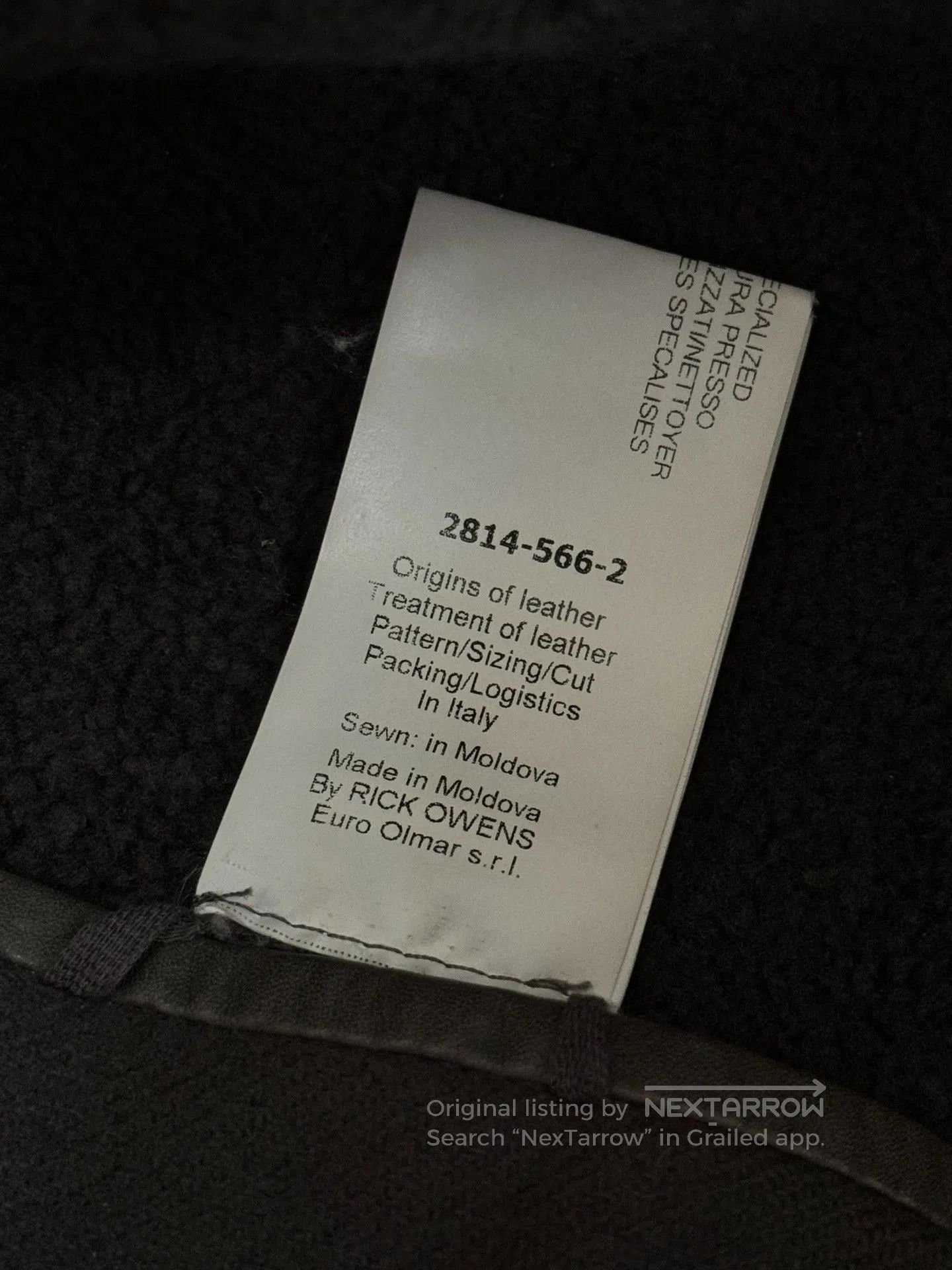 Rick Owens rick owens leather jacket with shearling collar. Size US M / EU 48-50 / 2 - 8 Thumbnail