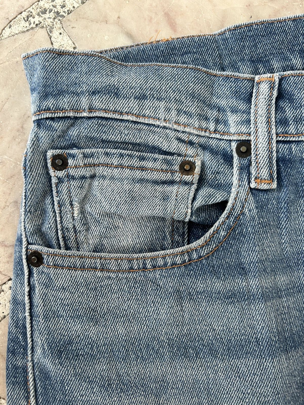 Levi's Levis 505 Ripped Jeans Size US 32 / EU 48 - 5 Thumbnail