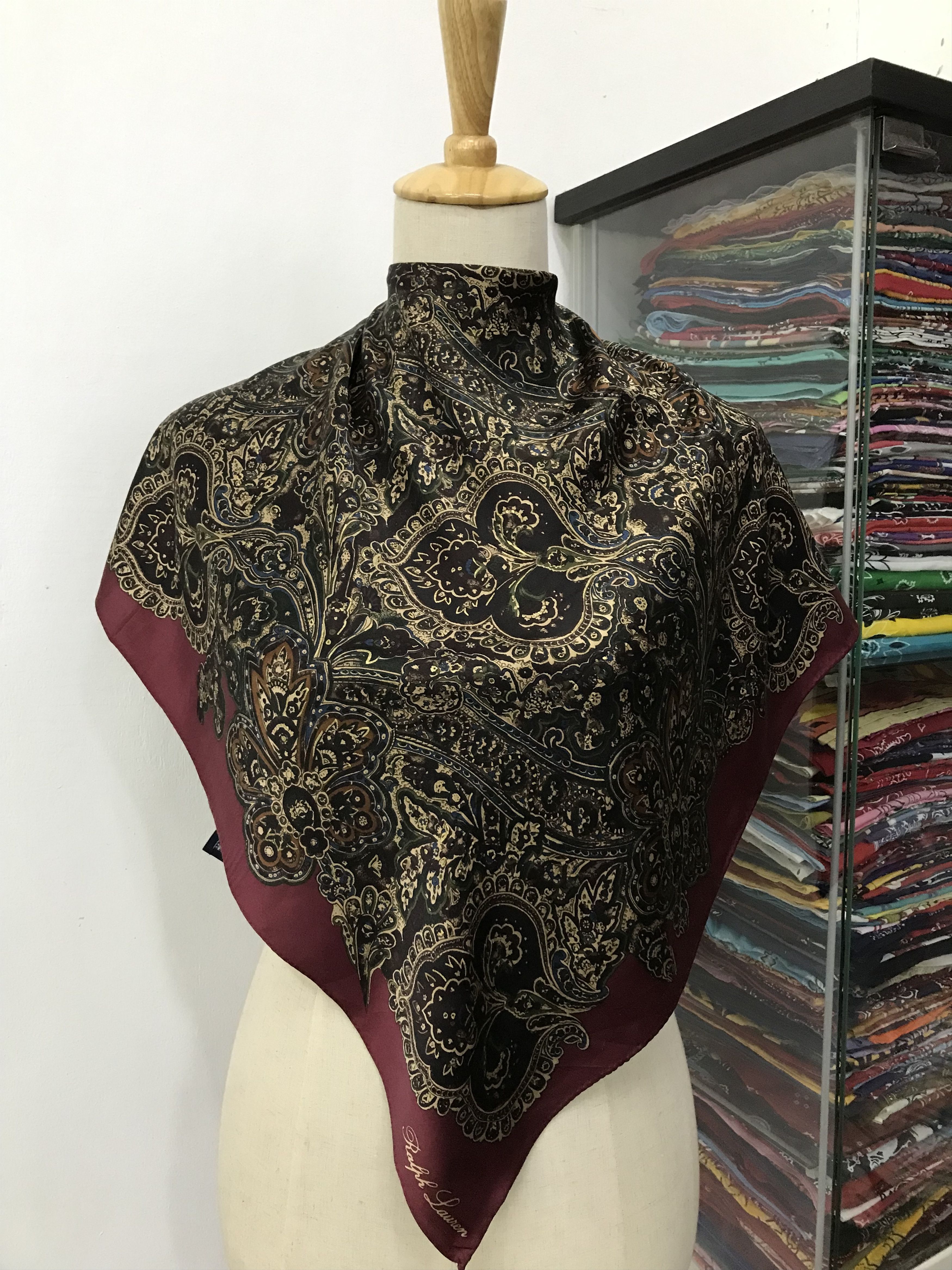 Ralph Lauren Vintage Ralph Lauren Silk Scarf Size ONE SIZE - 1 Thumbnail