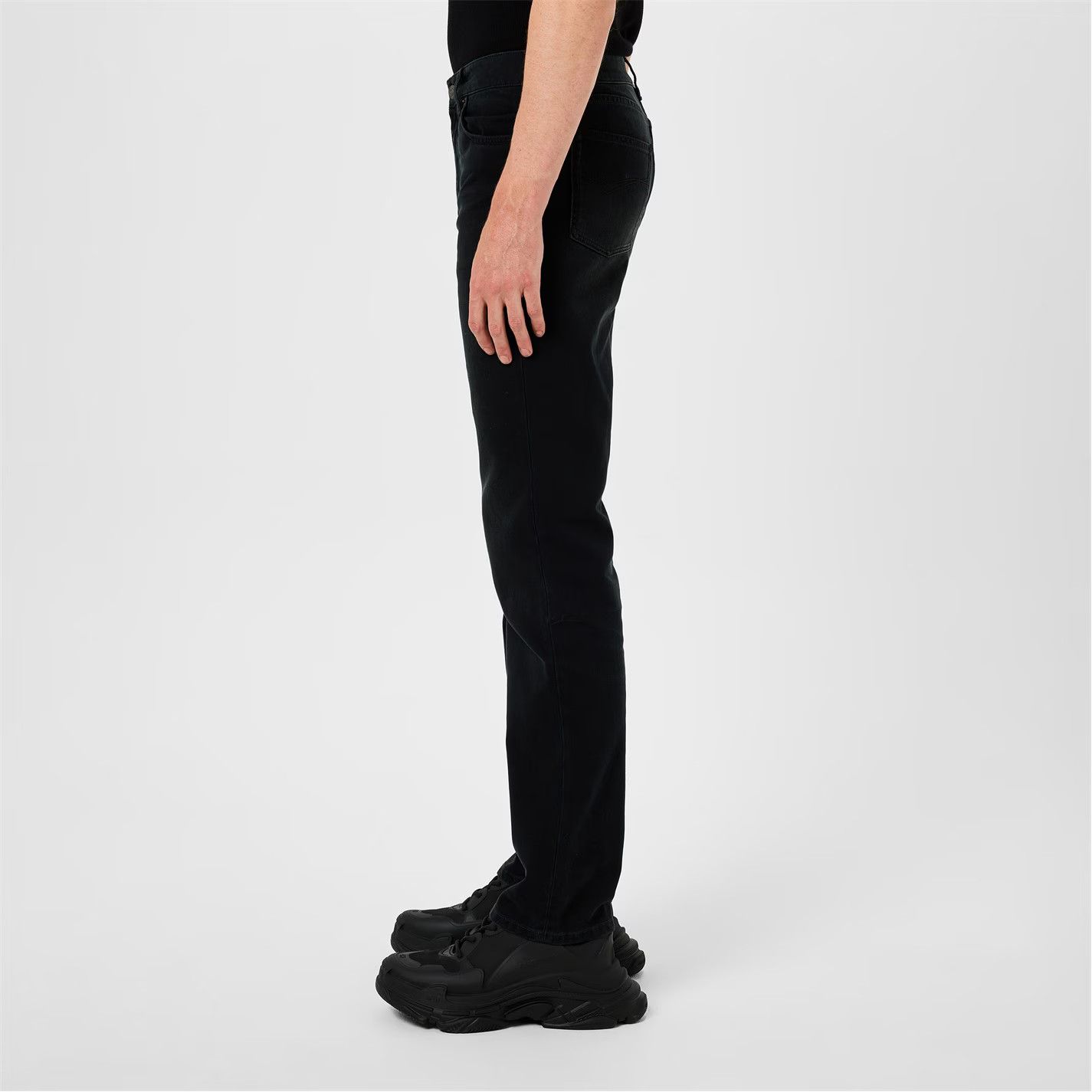 Balenciaga o1g2r1mq0226 Slim Fit Jeans In Black Size US 32 / EU 48 - 5 Thumbnail
