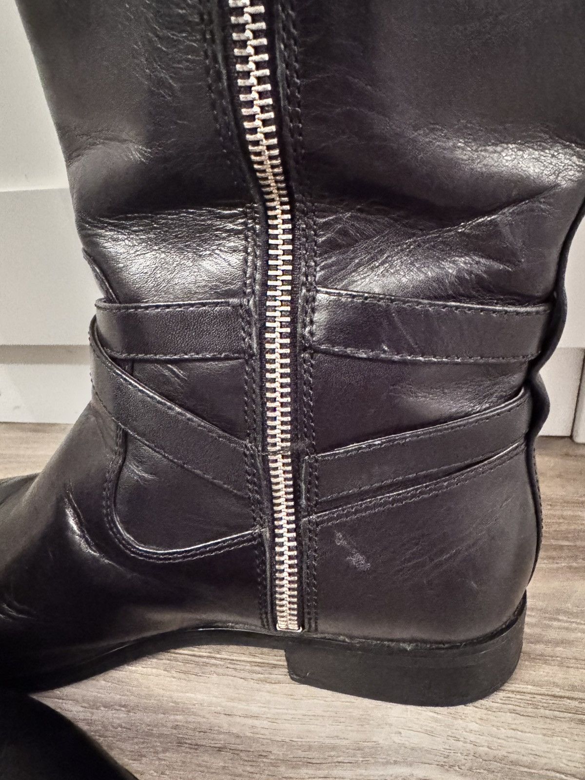 Michael Kors Michael Kors Preston Leather Boots Black Women's Sz 8M Size US 8 / IT 38 - 11 Thumbnail