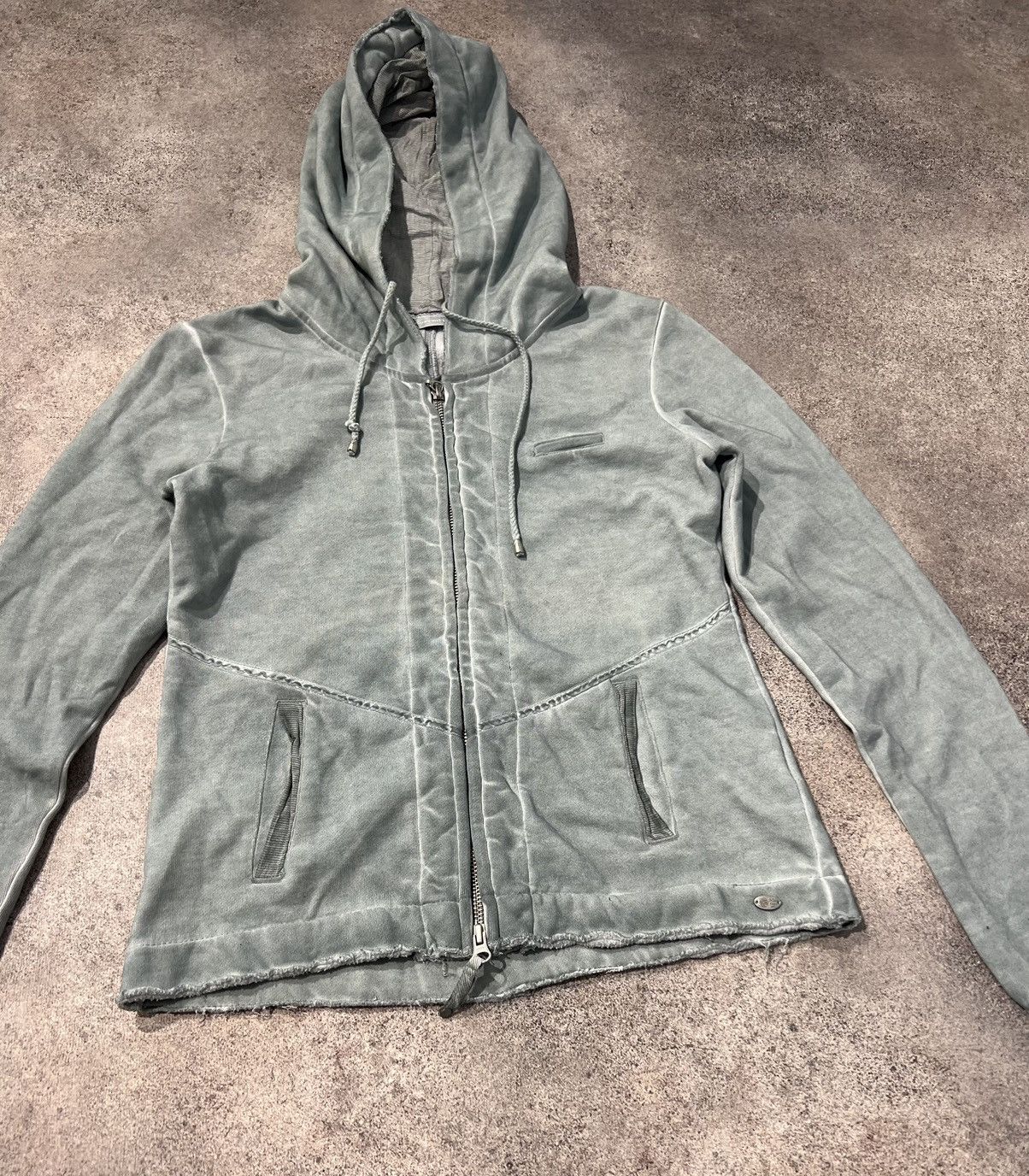 Vintage NILE washed double zip hoodie Size XS / US 0-2 / IT 36-38 - 3 Thumbnail