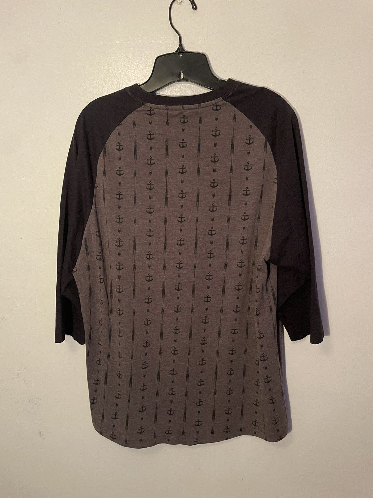 Other Anchor Print // Black // Nautical Pocket T-Shirt // Large Size US XL / EU 56 / 4 - 2 Thumbnail