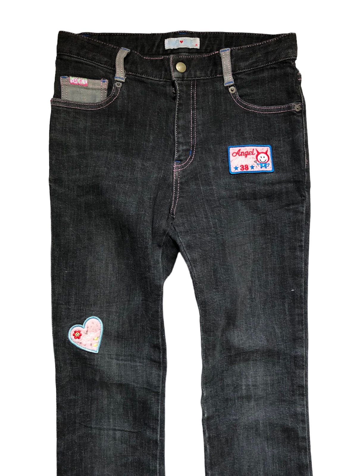 Angel Blue × Hysteric Glamour × Japanese Brand Japanese Brand Angel Blue Patchwok Jeans Size 27" / US 4 / IT 40 - 3 Thumbnail