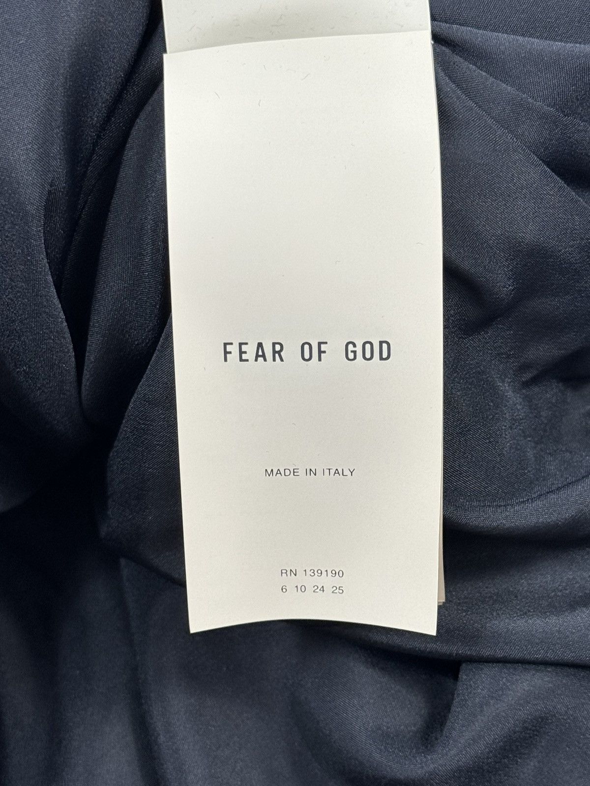Fear of God VELVET OVERSIZED TRACK JACKET Size US M / EU 48-50 / 2 - 8 Thumbnail