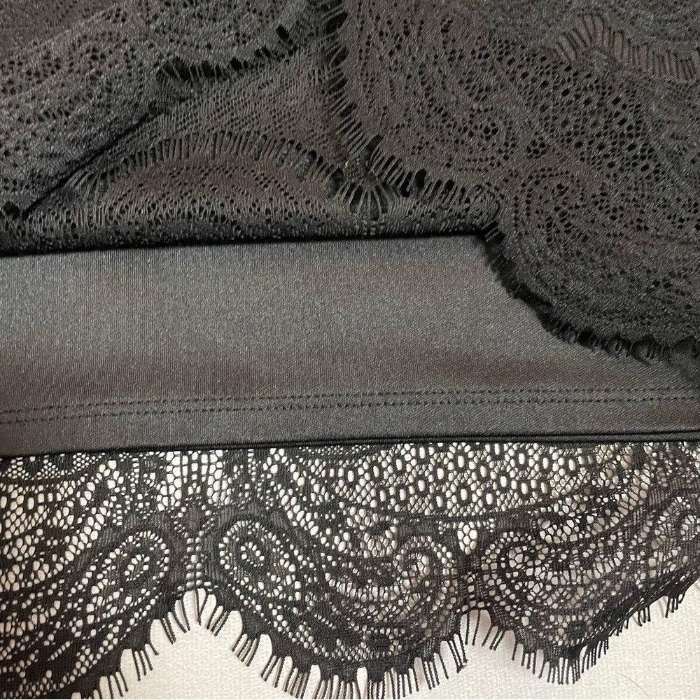 Adrianna Papell Adrianna Papell Black Lace 3/4 Sleeve Blouse Size S Size S / US 4 / IT 40 - 6 Thumbnail