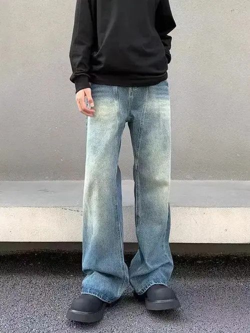 Japanese Brand × Jean Vintage vibe style washed and aged blue micro jeans Size US 32 / EU 48 - 1 Thumbnail