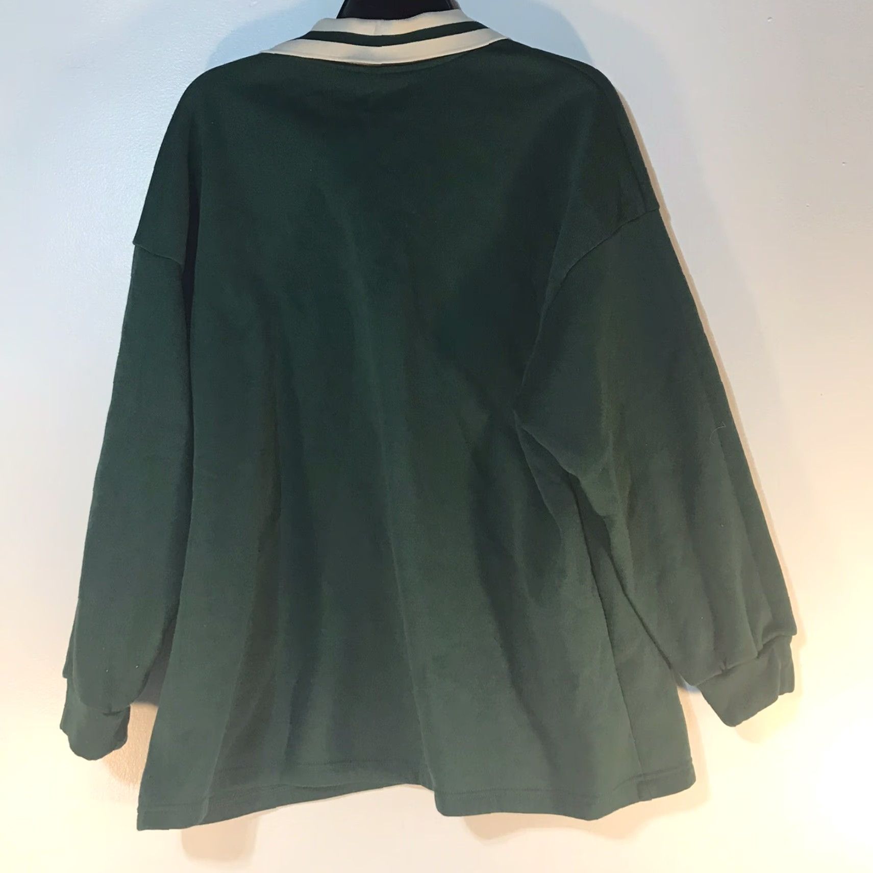 Shein Shein Green Collared Sweatshirt Women’s Size L Pullover Activewear Casual Heavyweight Classic Fit Size L / US 10 / IT 46 - 2 Thumbnail