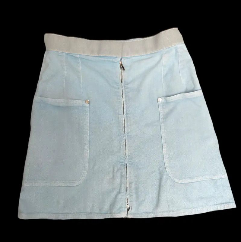 Chanel Chanel Blue Denim Skirt for Women 0089 Size 28" / US 6 / IT 42 - 1 Thumbnail