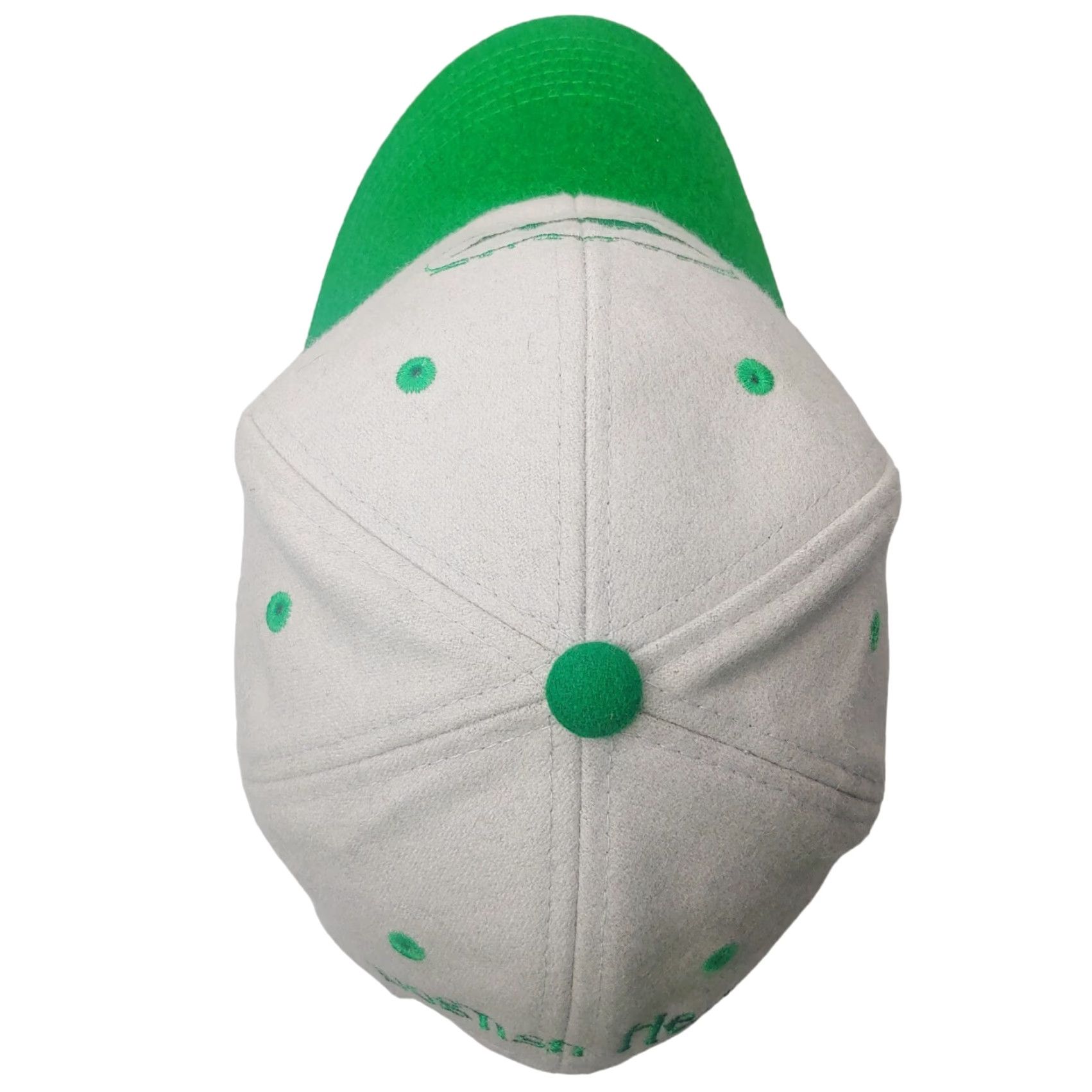 Vintage Dogfish Head Brewery Cap Hat Snap Back Wool Blend Tan Green Craft Beer Brew Baseball Cap Adjustable Men Beige Green Logo Brewer Fans Size ONE SIZE - 5 Thumbnail